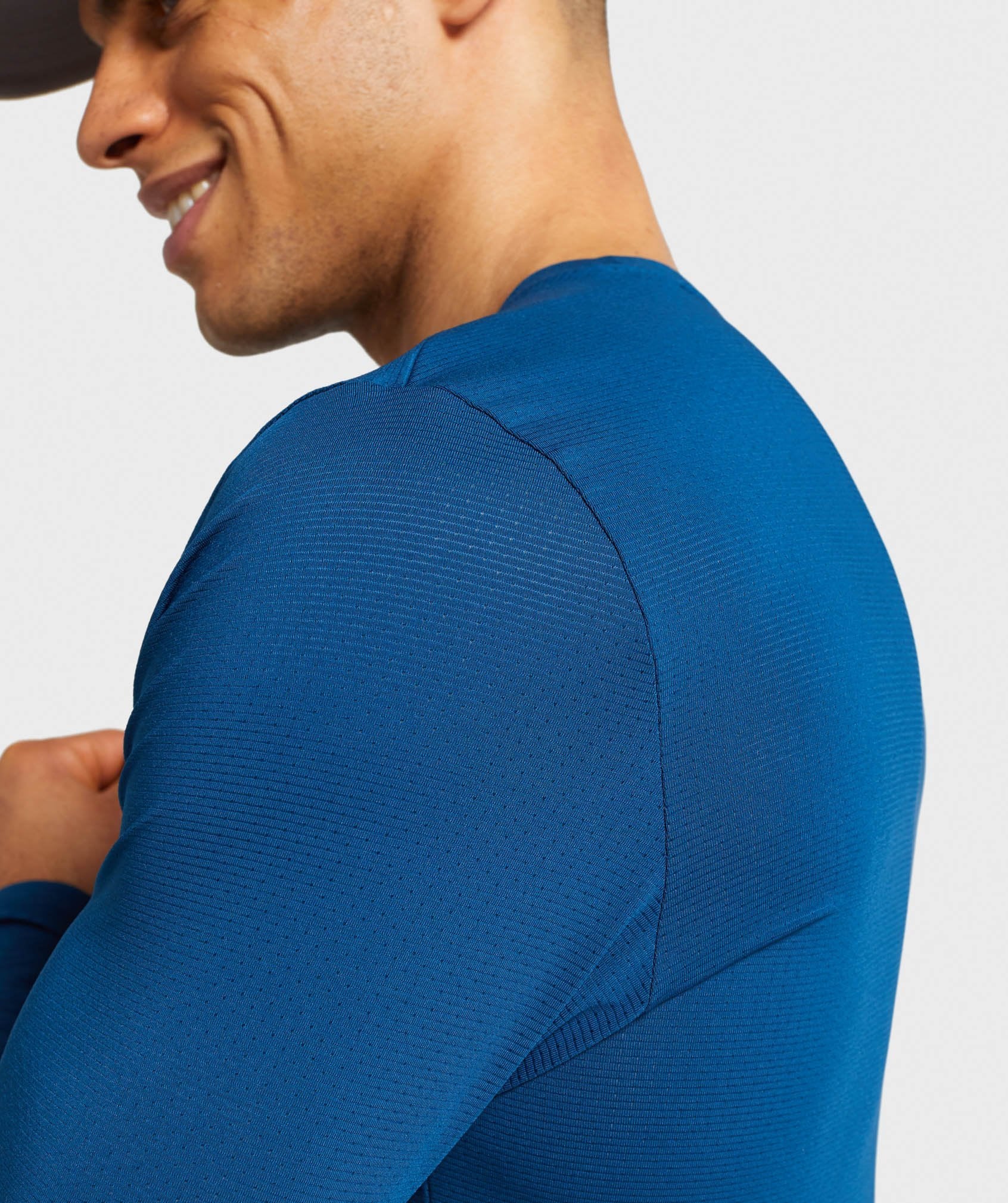 Gymshark Arrival Long Sleeve T-Shirt - Petrol Blue