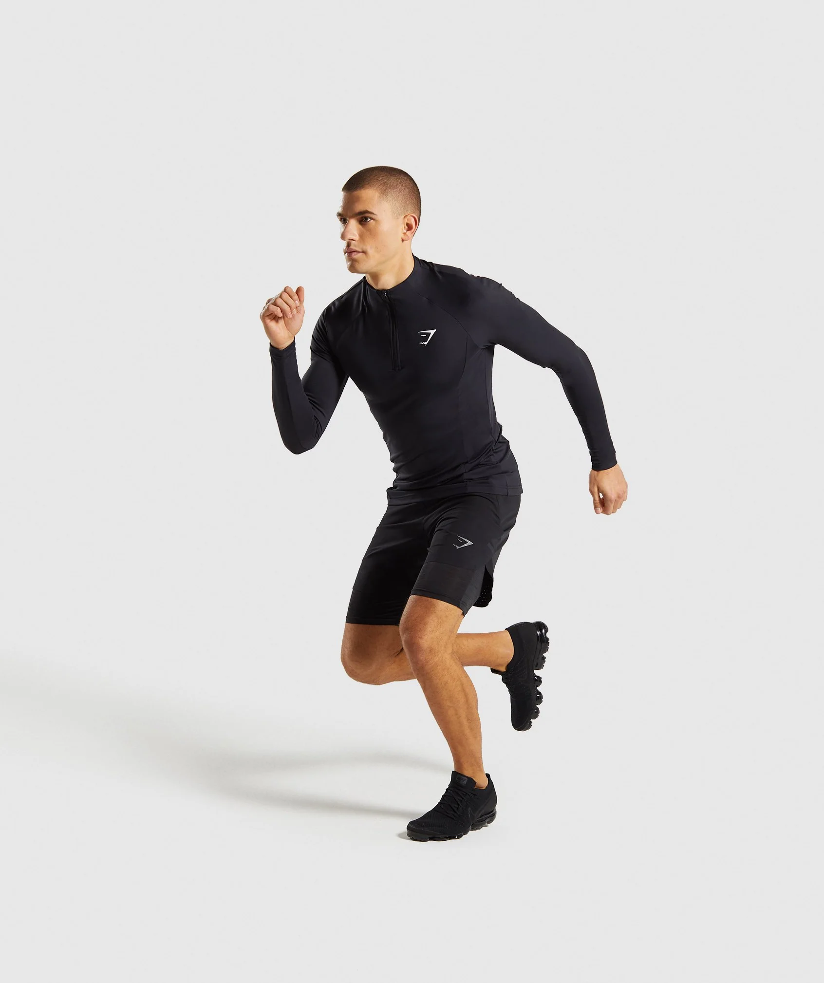 Gymshark Advanced 1/4 Zip Pullover - Black