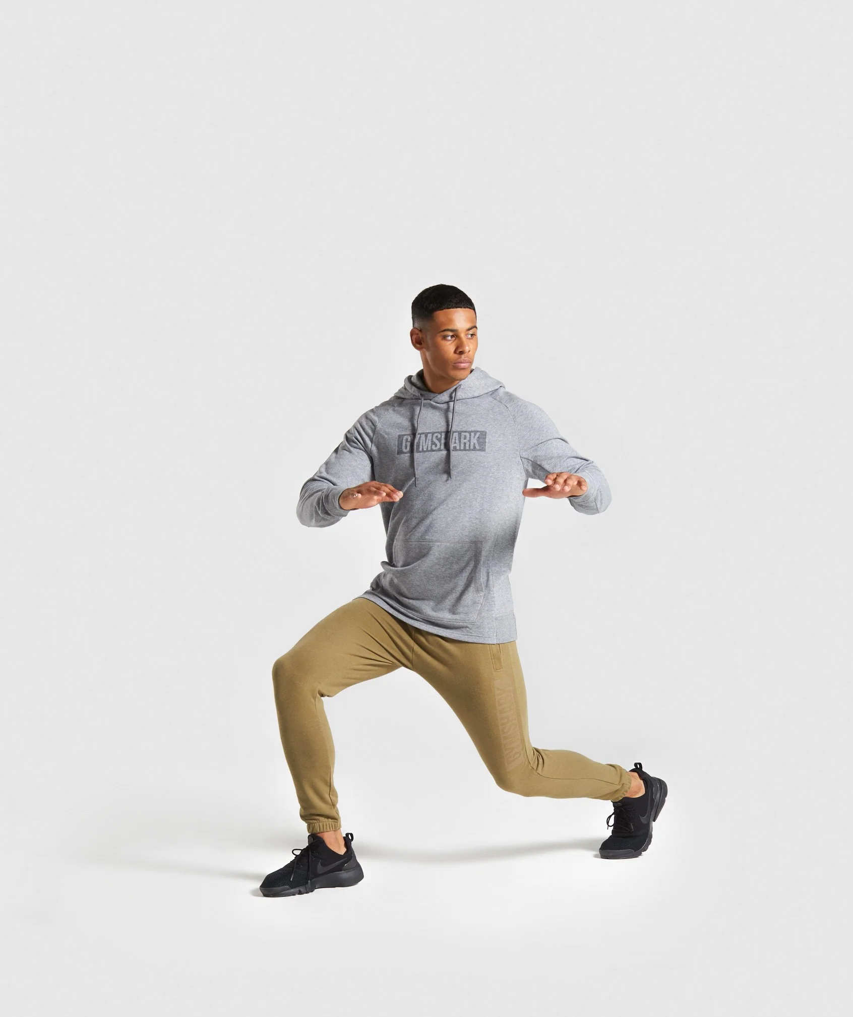 Gymshark Block Hoodie - Grey Marl