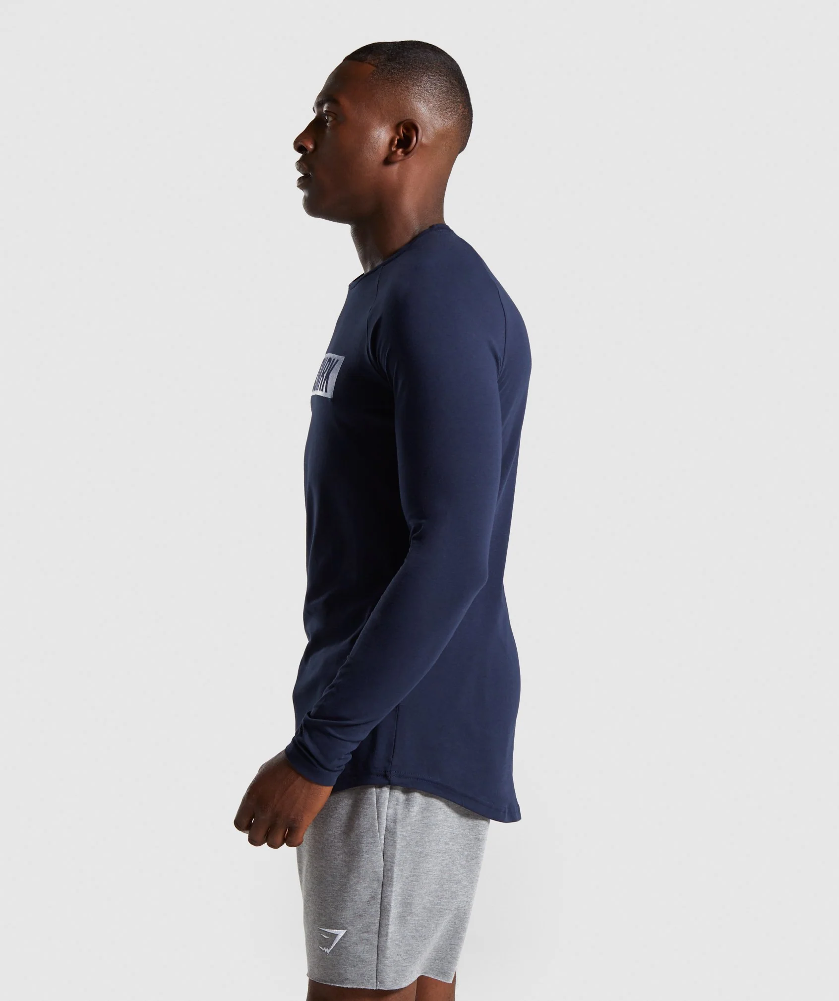 Gymshark Block Long Sleeve T-Shirt - Dark Blue