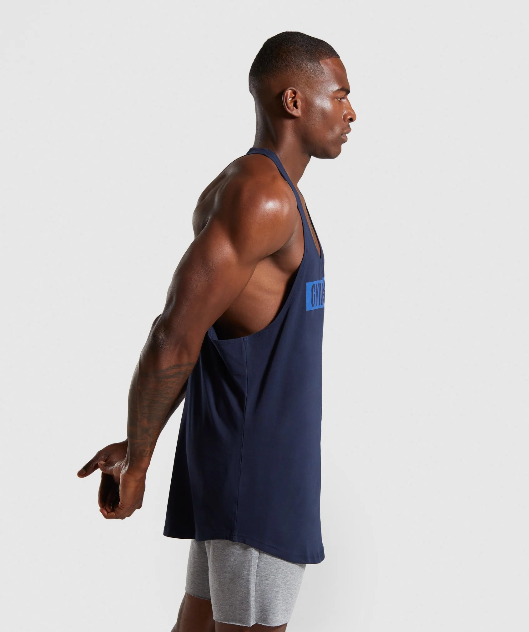 Gymshark Block Stringer - Dark Blue