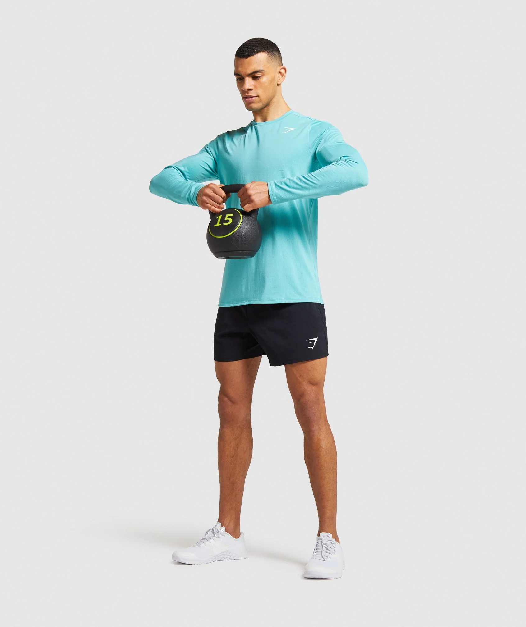 Gymshark Arrival Long Sleeve T-shirt - Light Blue