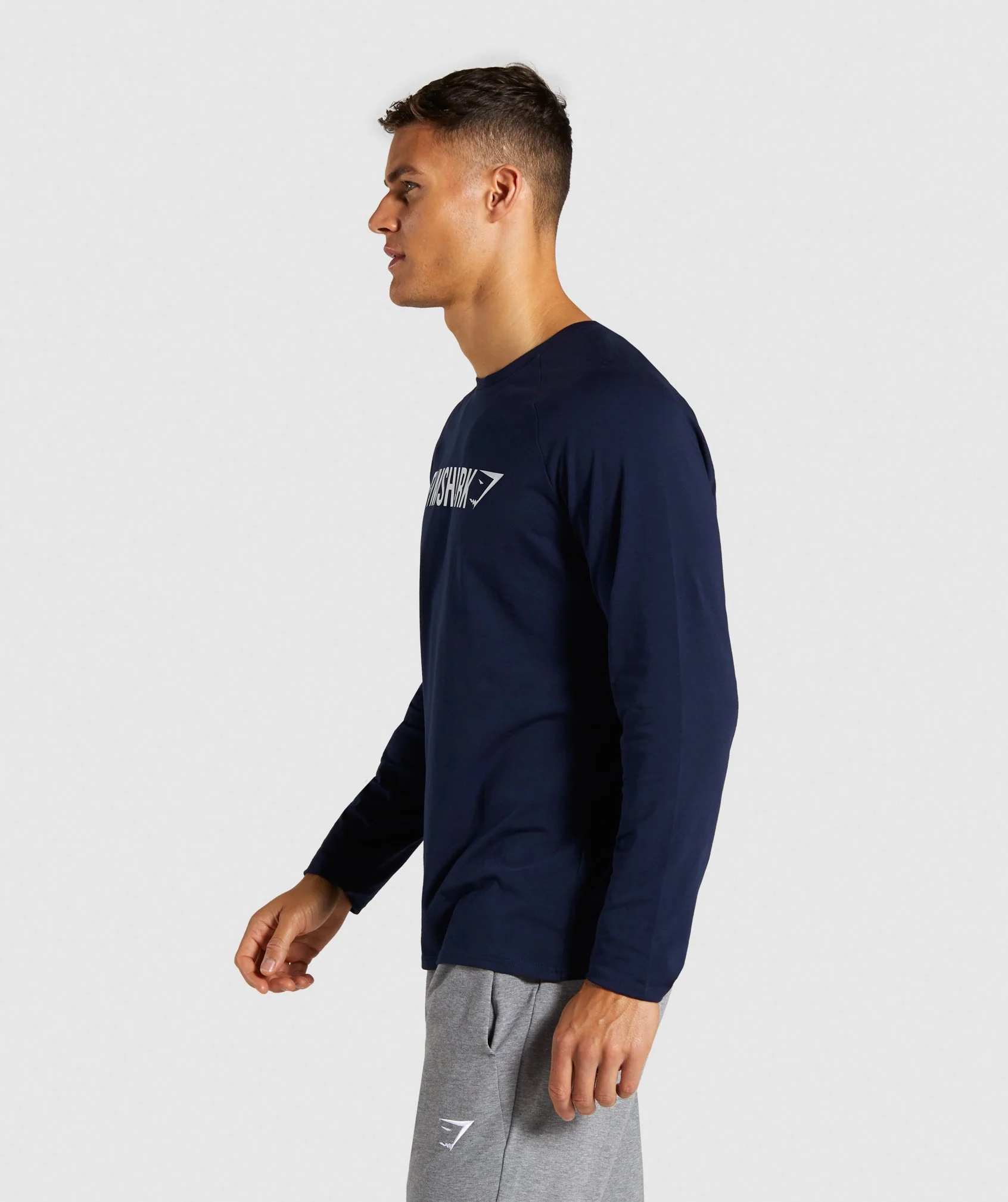 Gymshark Apollo Long Sleeve T-Shirt - Dark Blue
