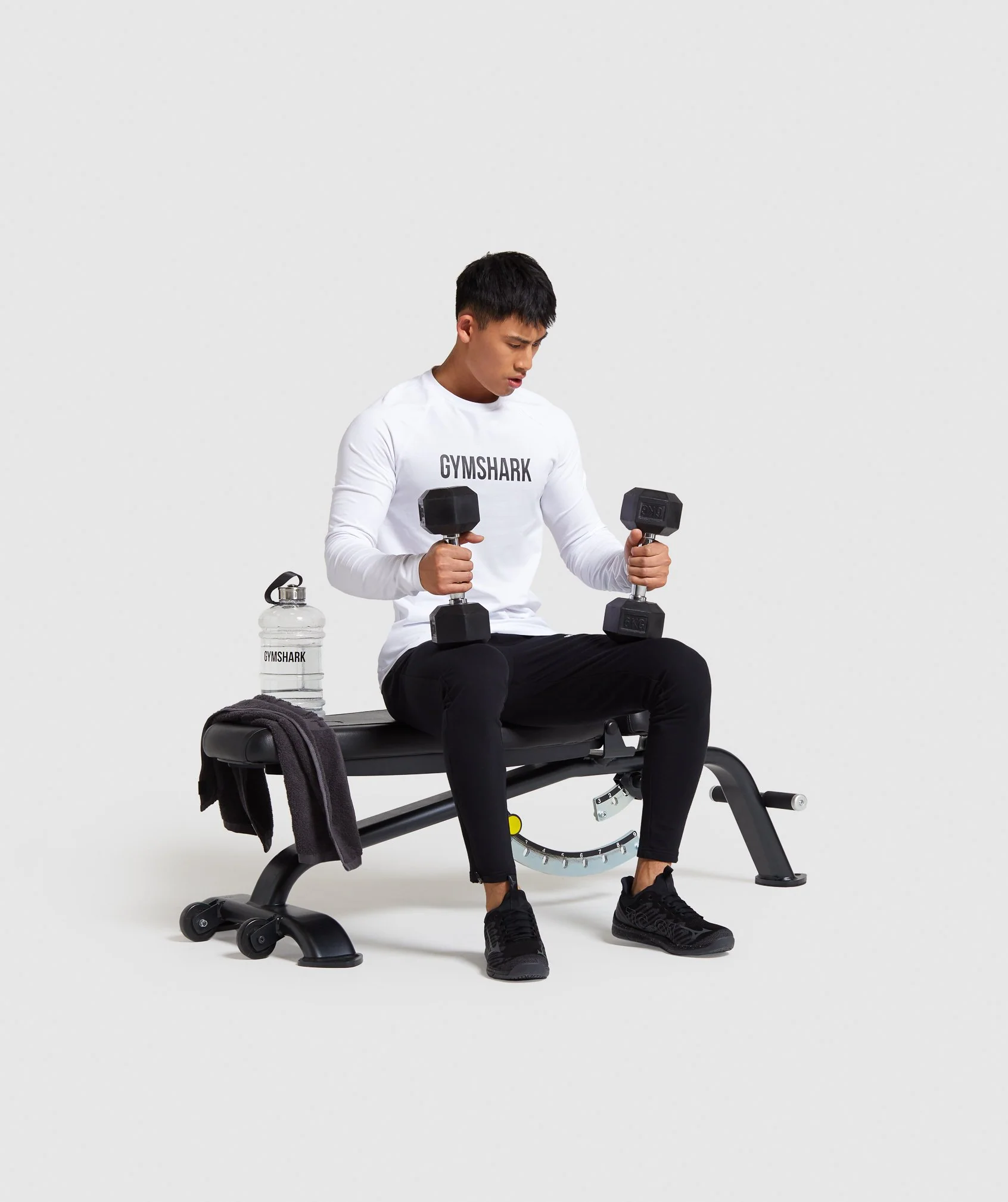 Gymshark Apollo Long Sleeve T-Shirt - White