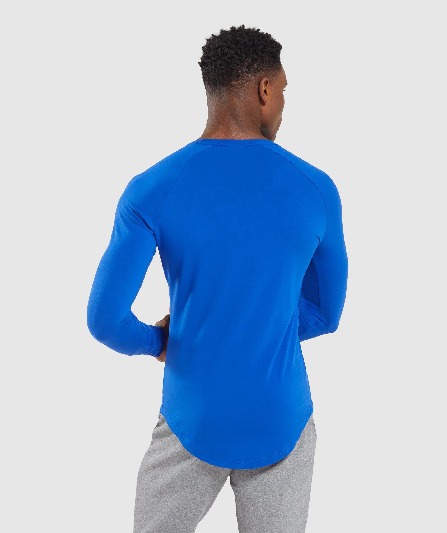 Gymshark Block Long Sleeve T-Shirt - Blue