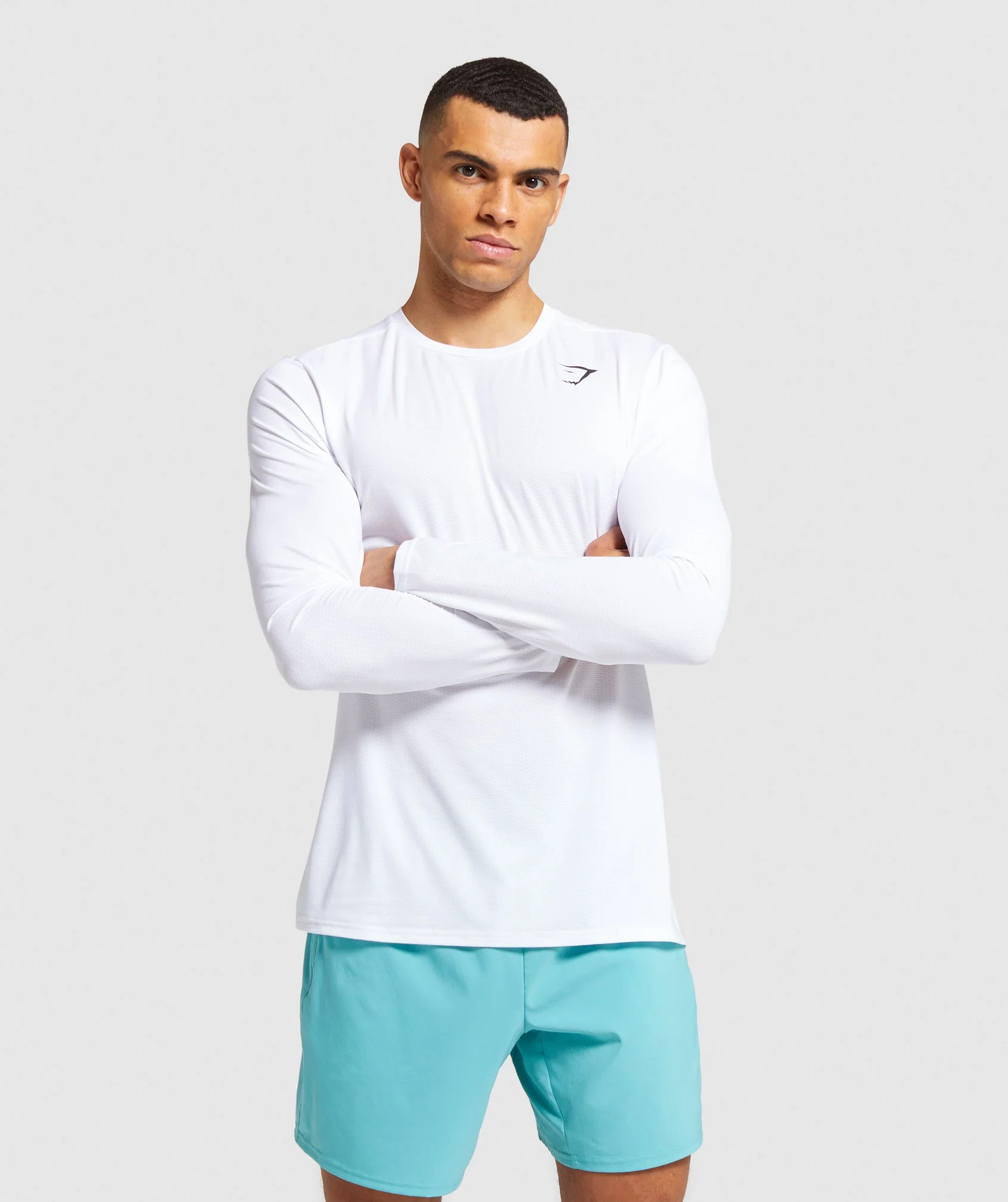 Gymshark Arrival Long Sleeve T-Shirt - White