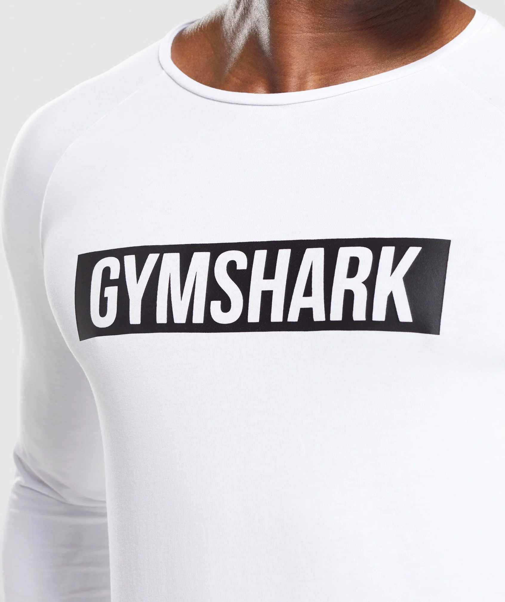 Gymshark Block Long Sleeve T-Shirt - White