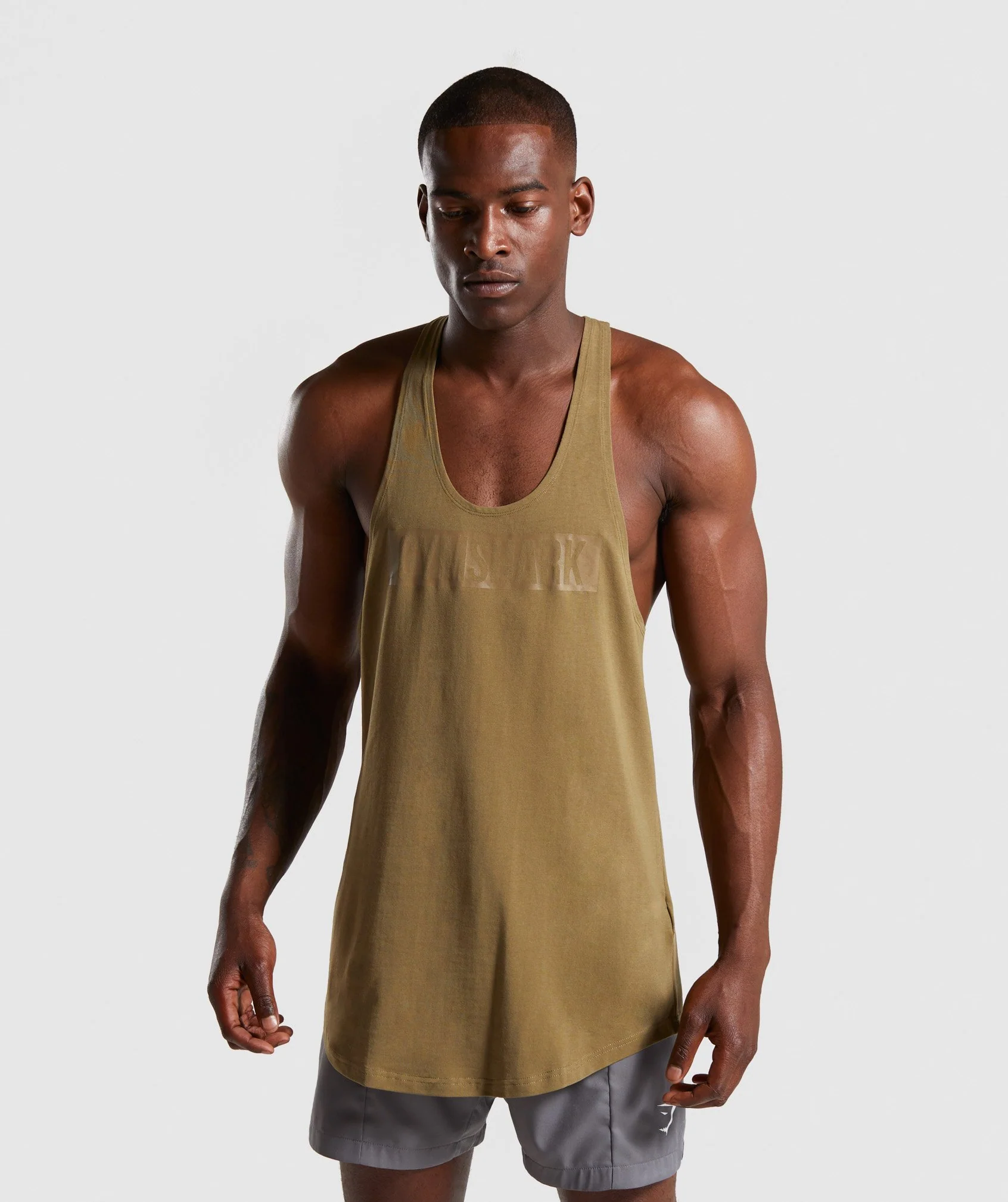 Gymshark Block Stringer - Khaki
