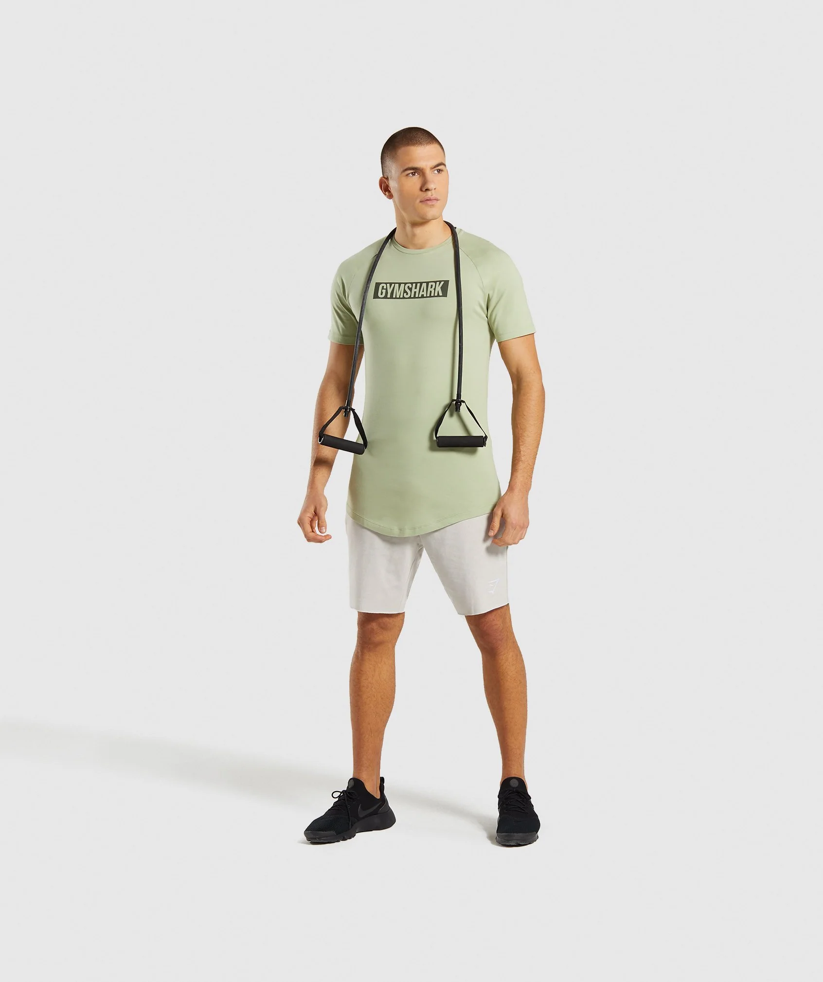 Gymshark Block T-Shirt - Chalk Green