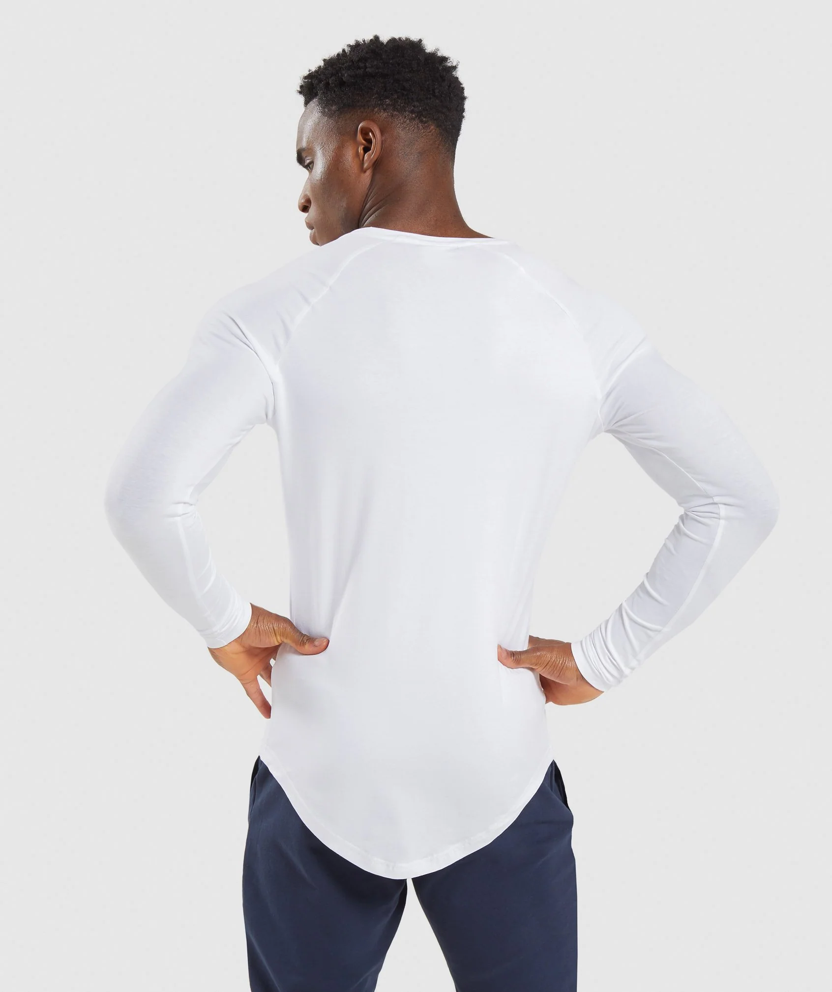 Gymshark Block Long Sleeve T-Shirt - White