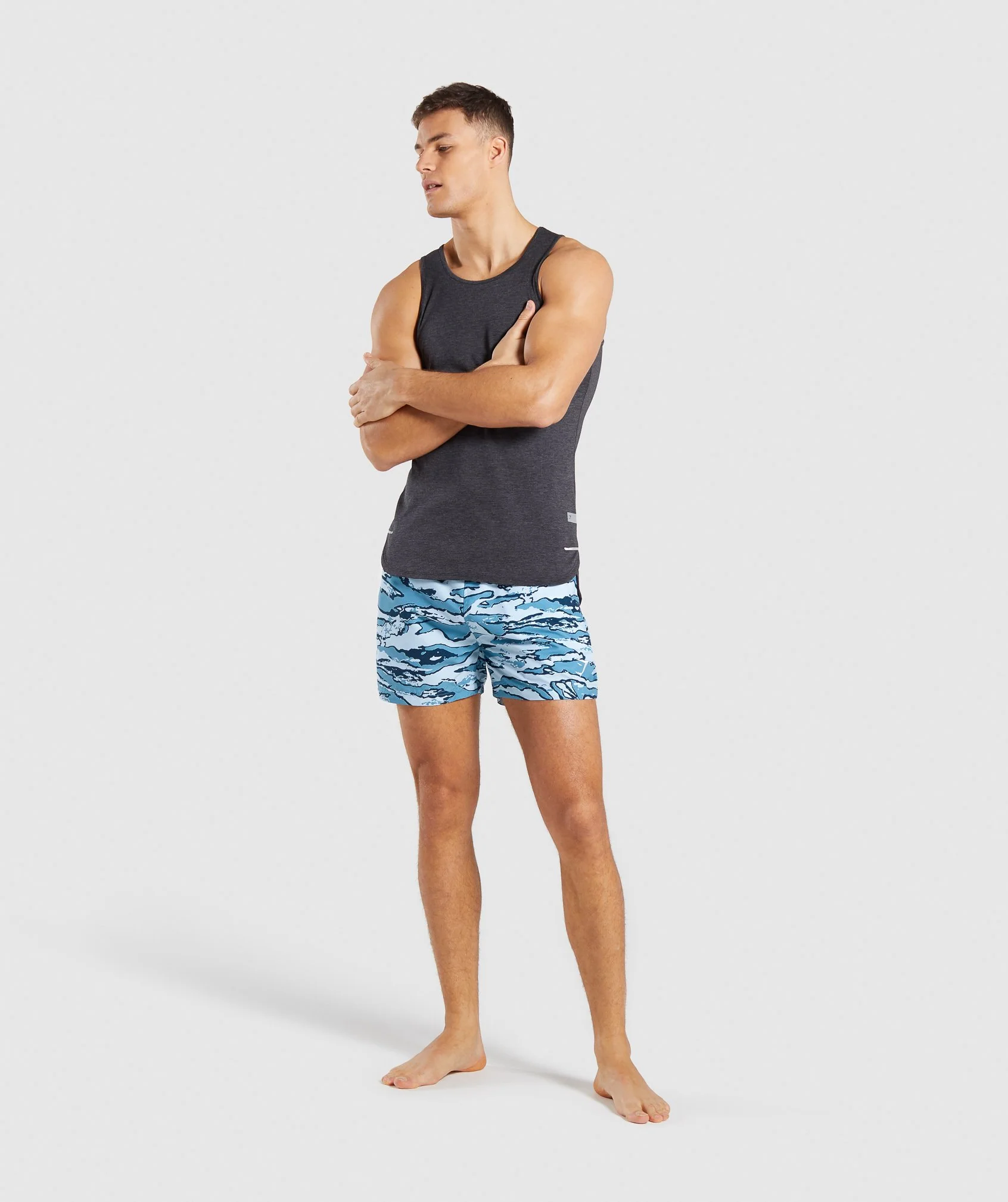 Gymshark Atlantic Swim Shorts - Blue Camo