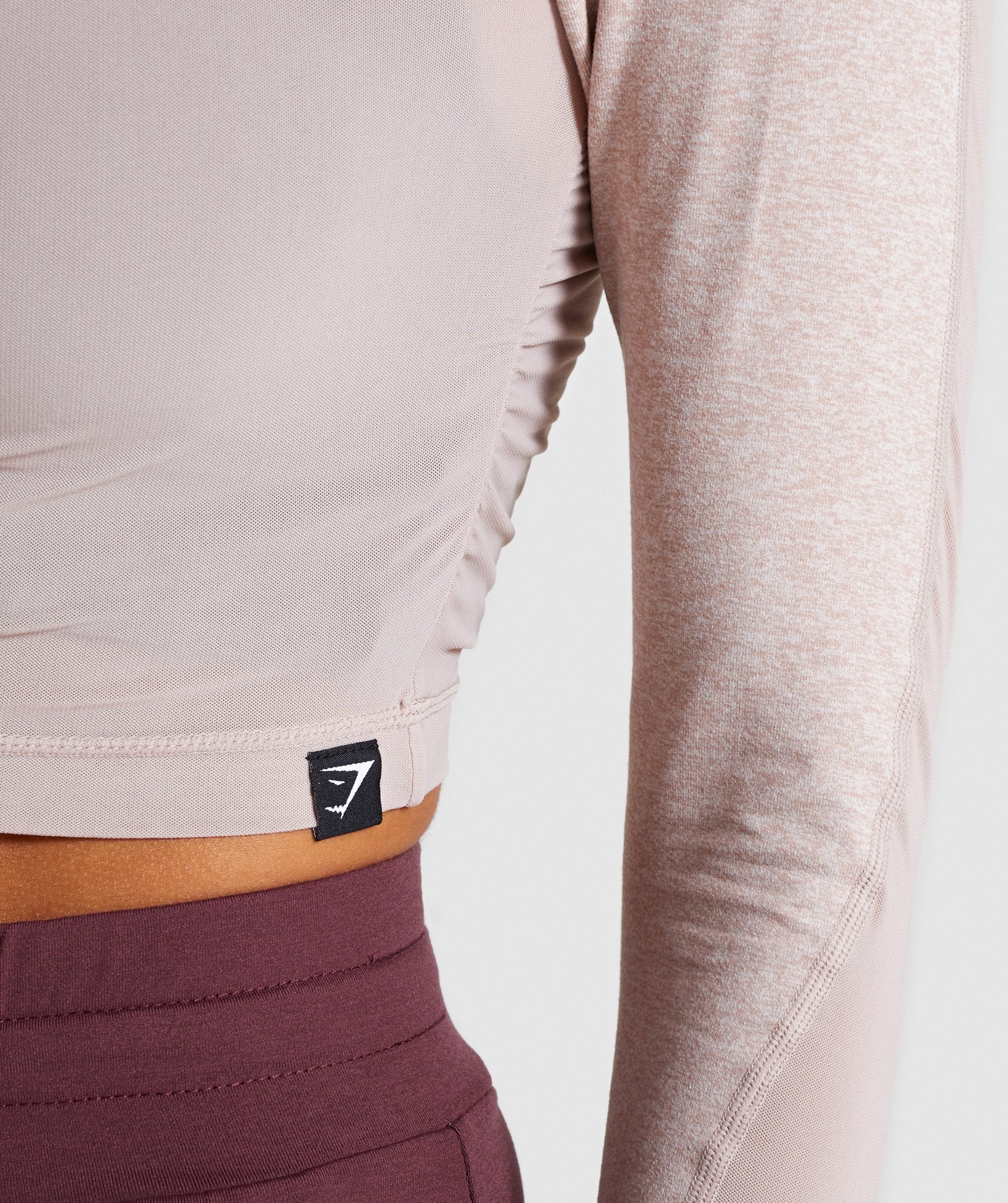 Gymshark Aura Crop Top - Taupe