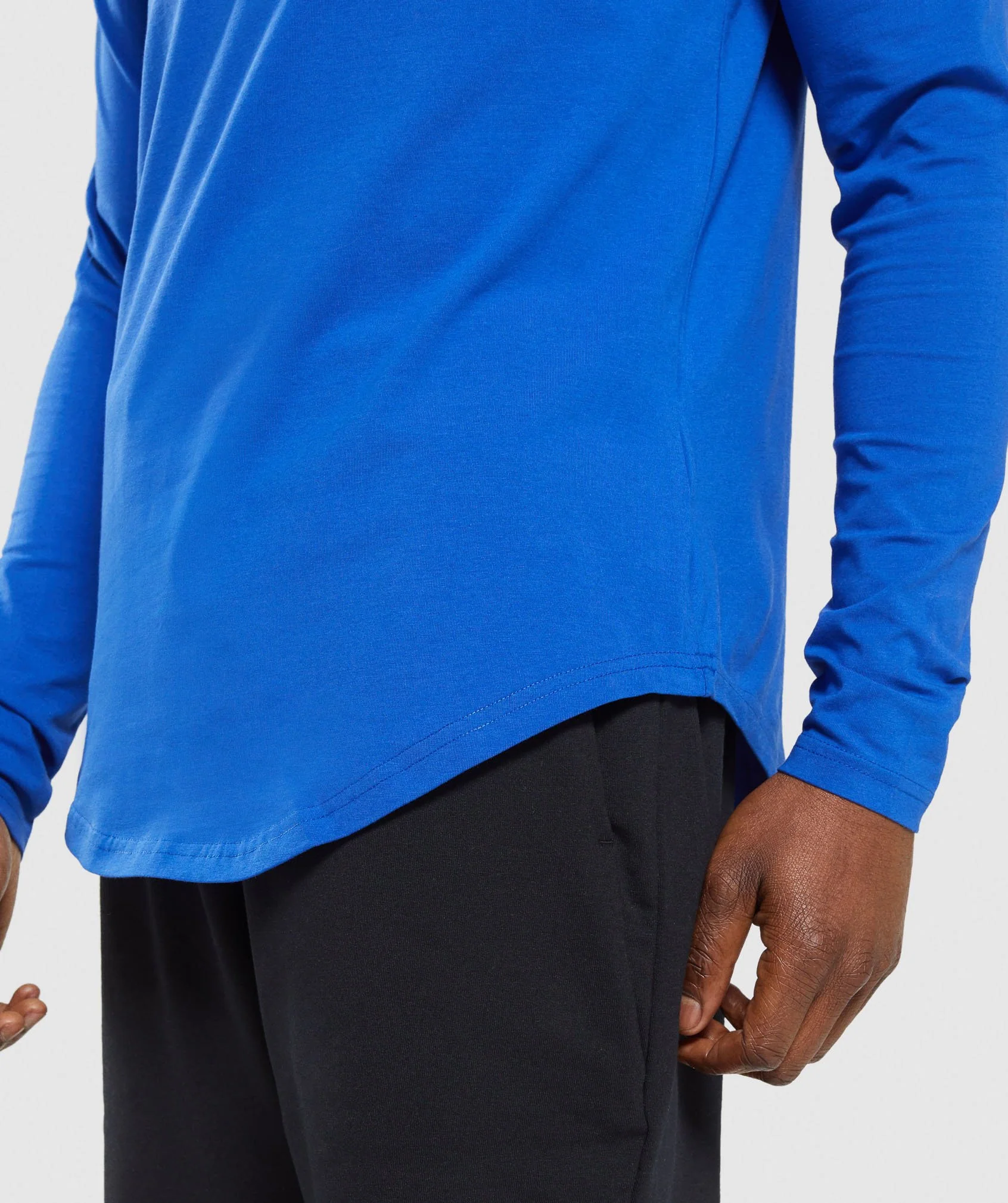Gymshark Block Long Sleeve T-Shirt - Blue/White