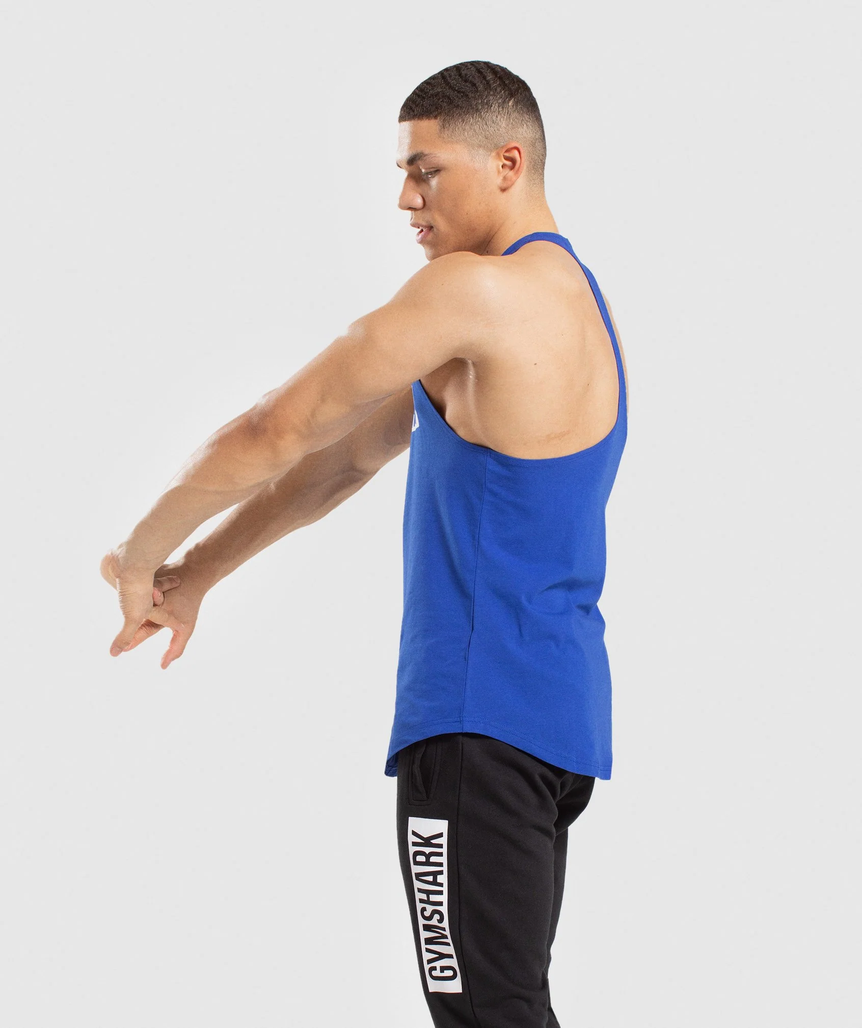 Gymshark Block Stringer - Blue/White