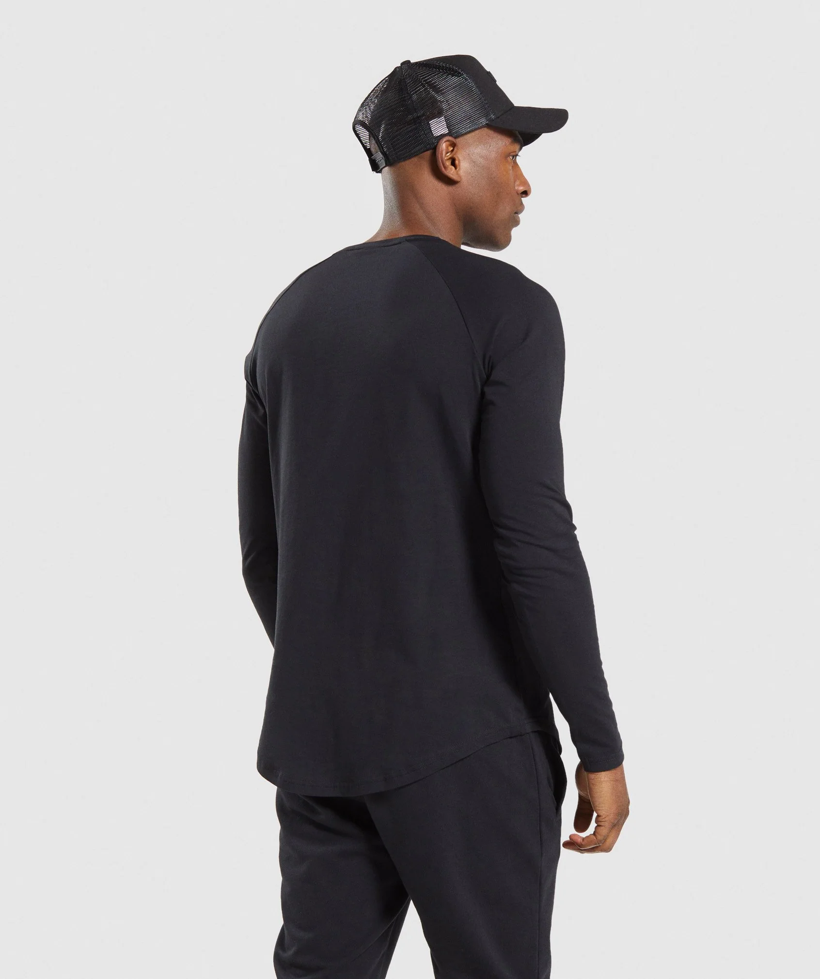 Gymshark Block Long Sleeve T-Shirt - Black/Lime