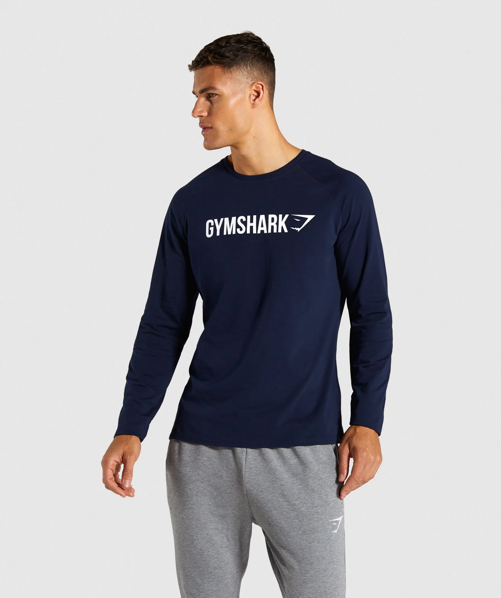 Gymshark Apollo Long Sleeve T-Shirt - Dark Blue