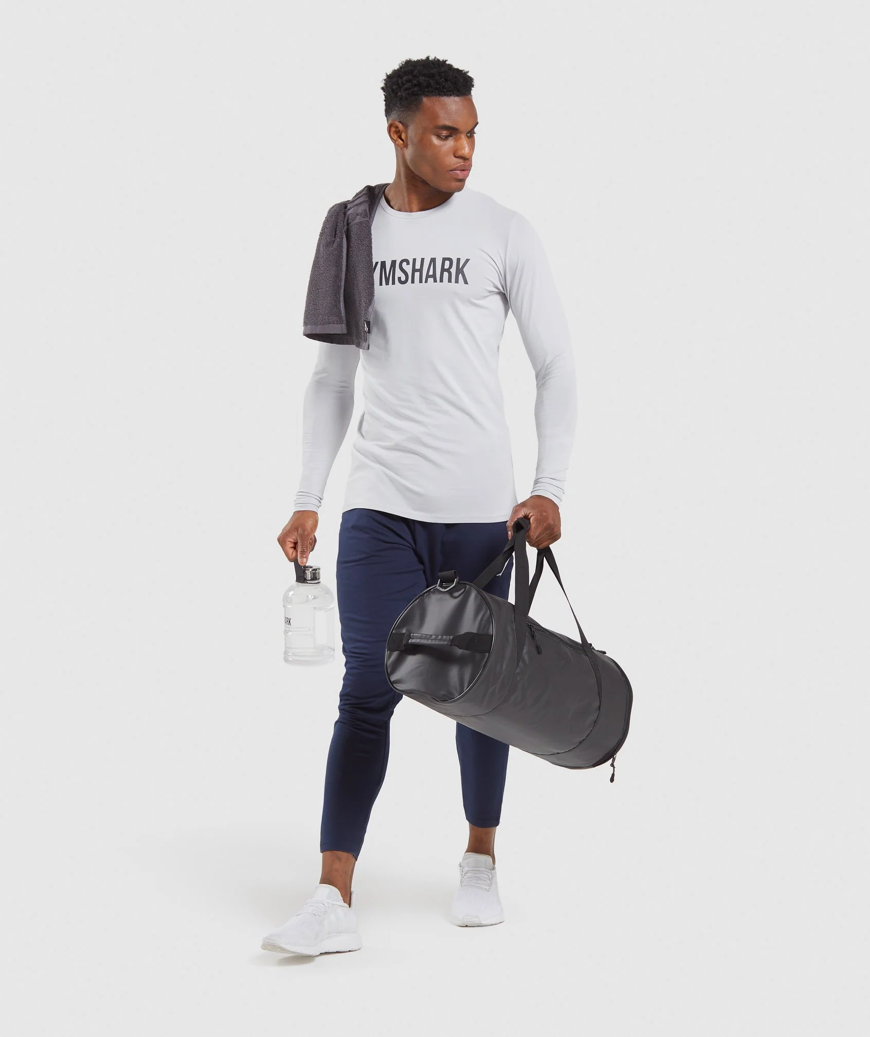 Gymshark Base Long Sleeve T-Shirt - Grey