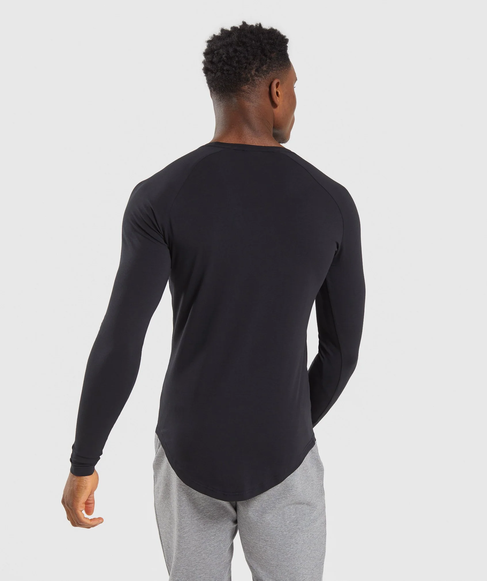 Gymshark Block Long Sleeve T-Shirt - Black