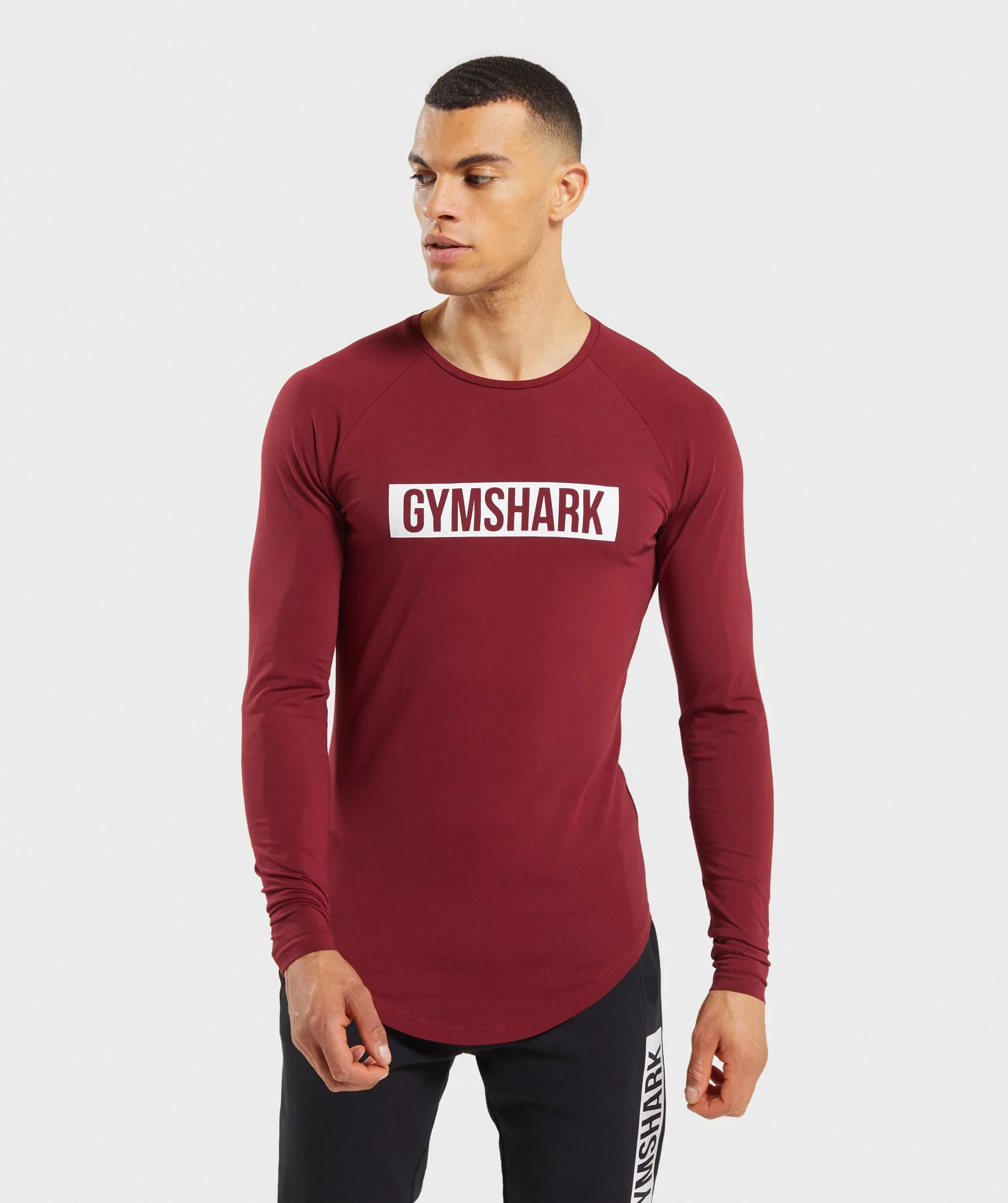 Gymshark Block Long Sleeve T-Shirt - Claret