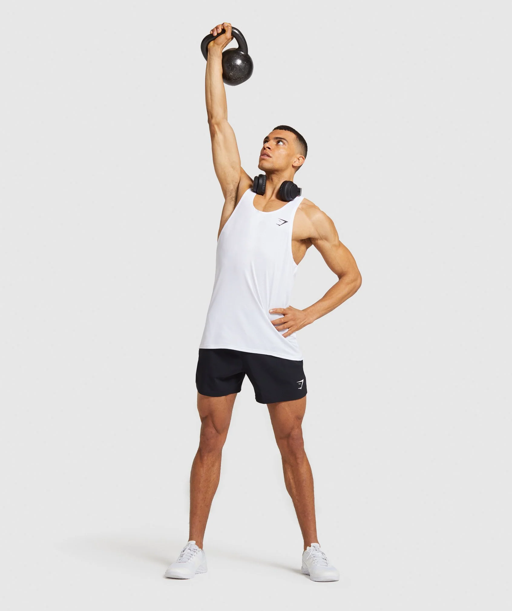 Gymshark Arrival Stringer - White