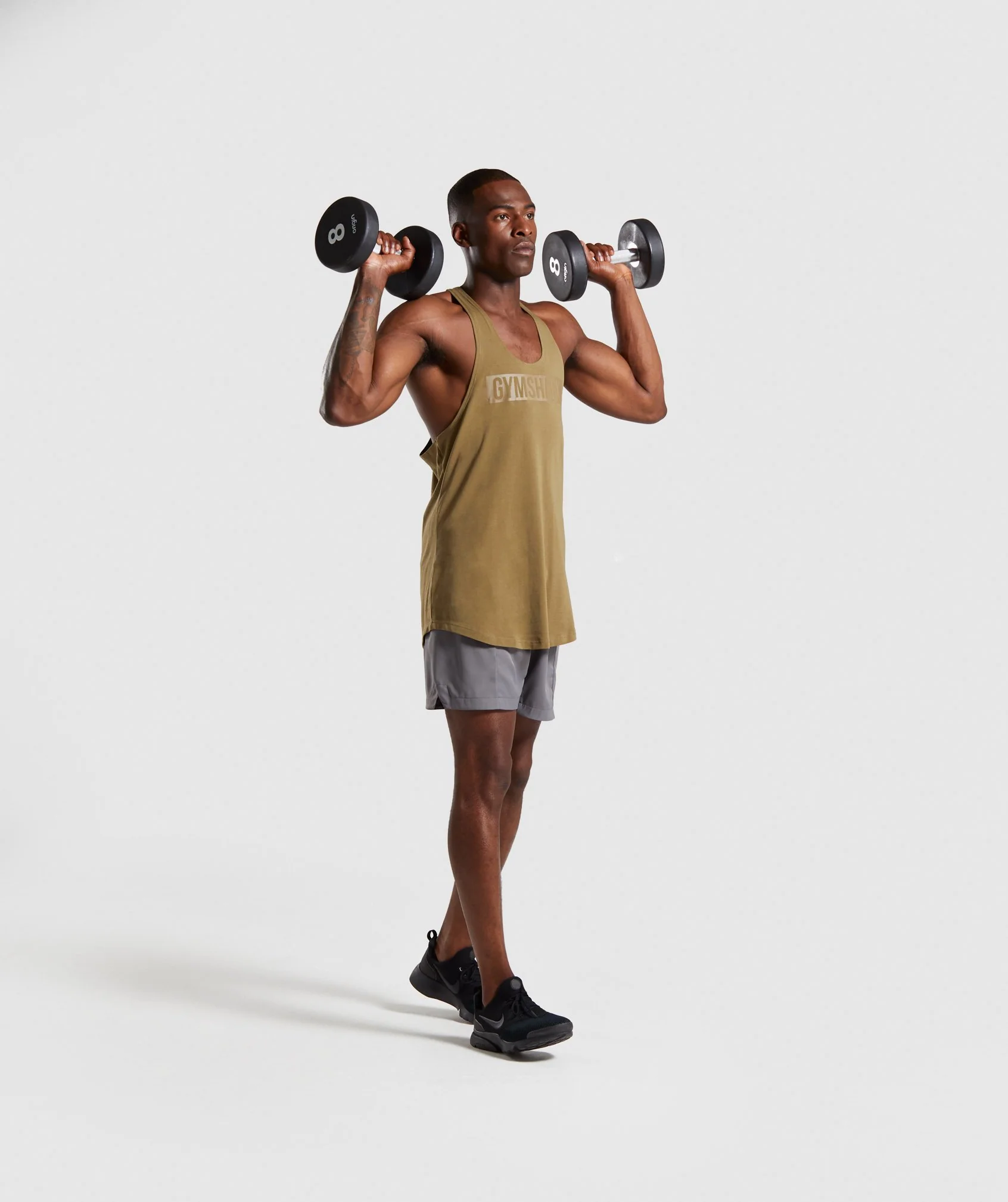 Gymshark Block Stringer - Khaki