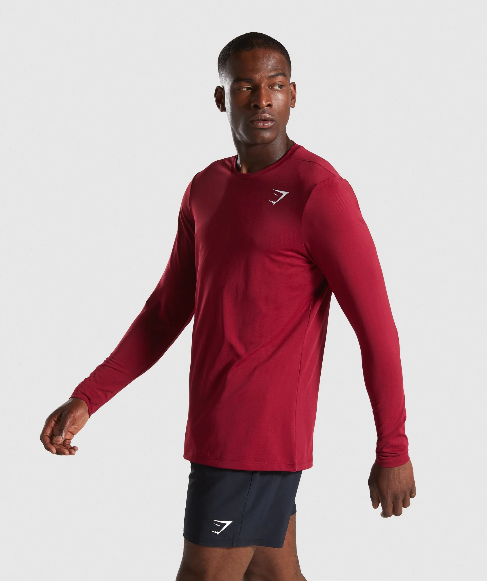 Gymshark Arrival Long Sleeve T-Shirt - Claret