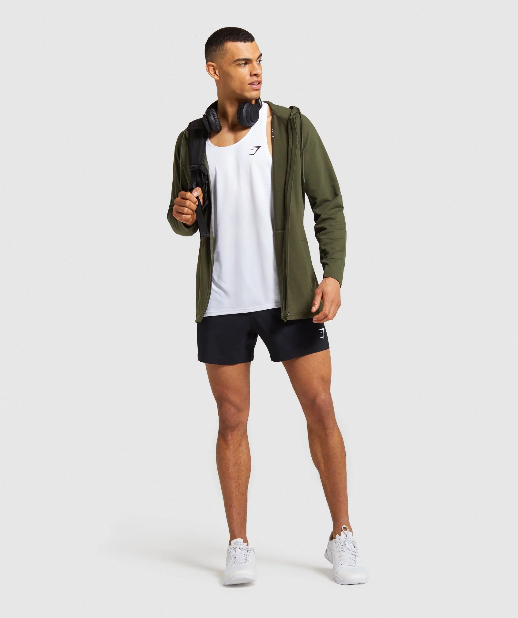 Gymshark Arrival Stringer - White