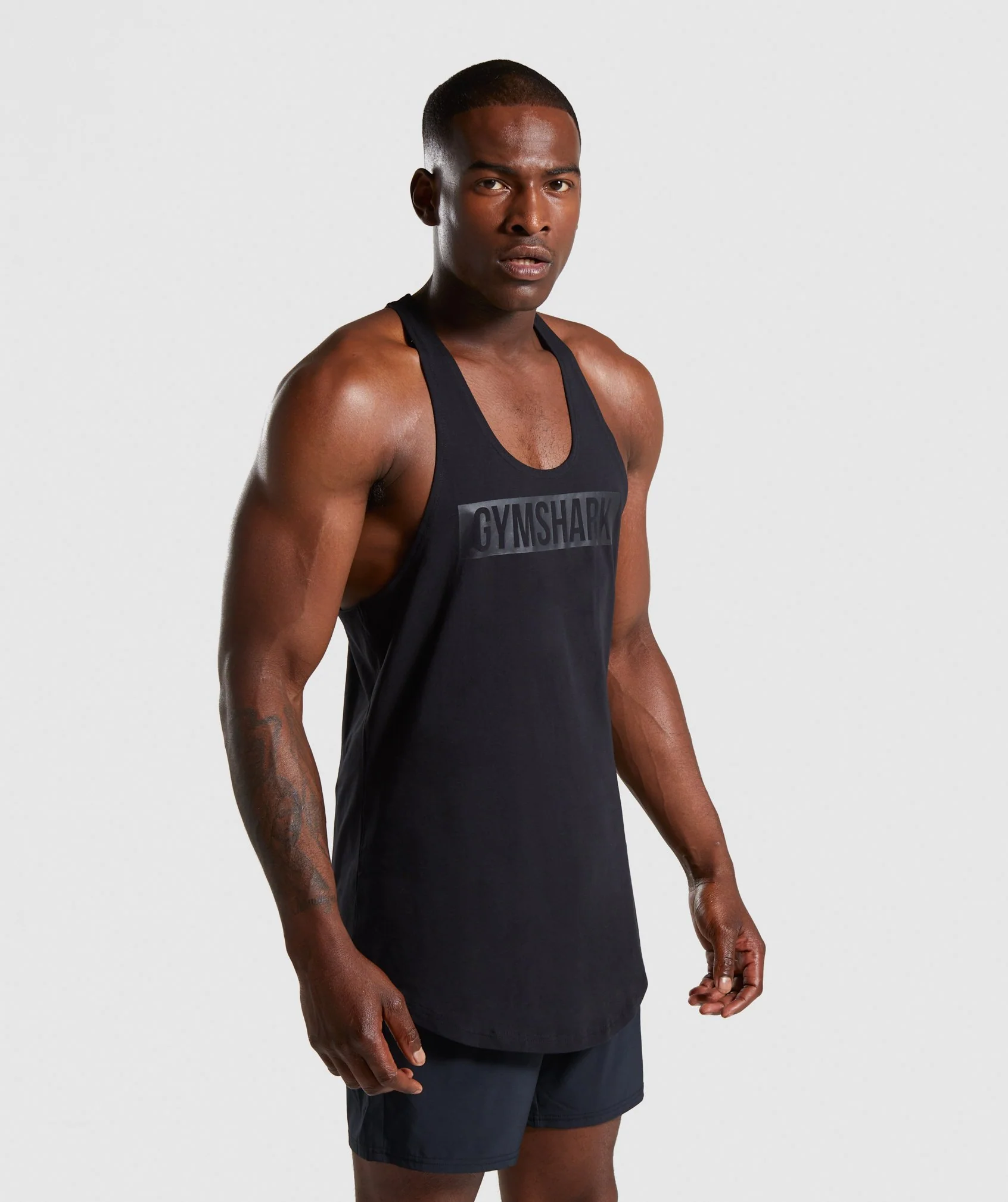 Gymshark Block Stringer - Black