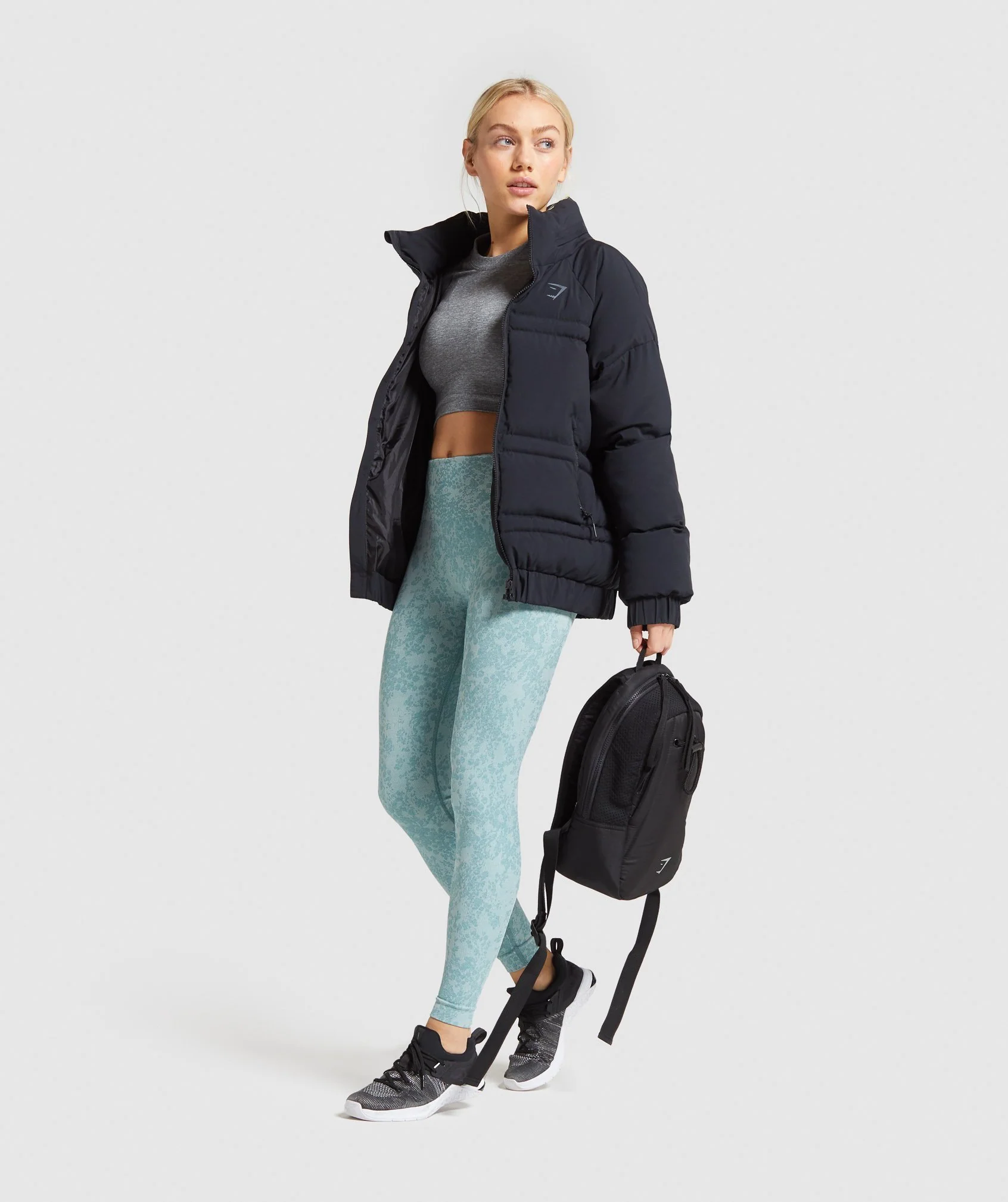 Gymshark Adapt Animal Seamless Leggings - Light Green