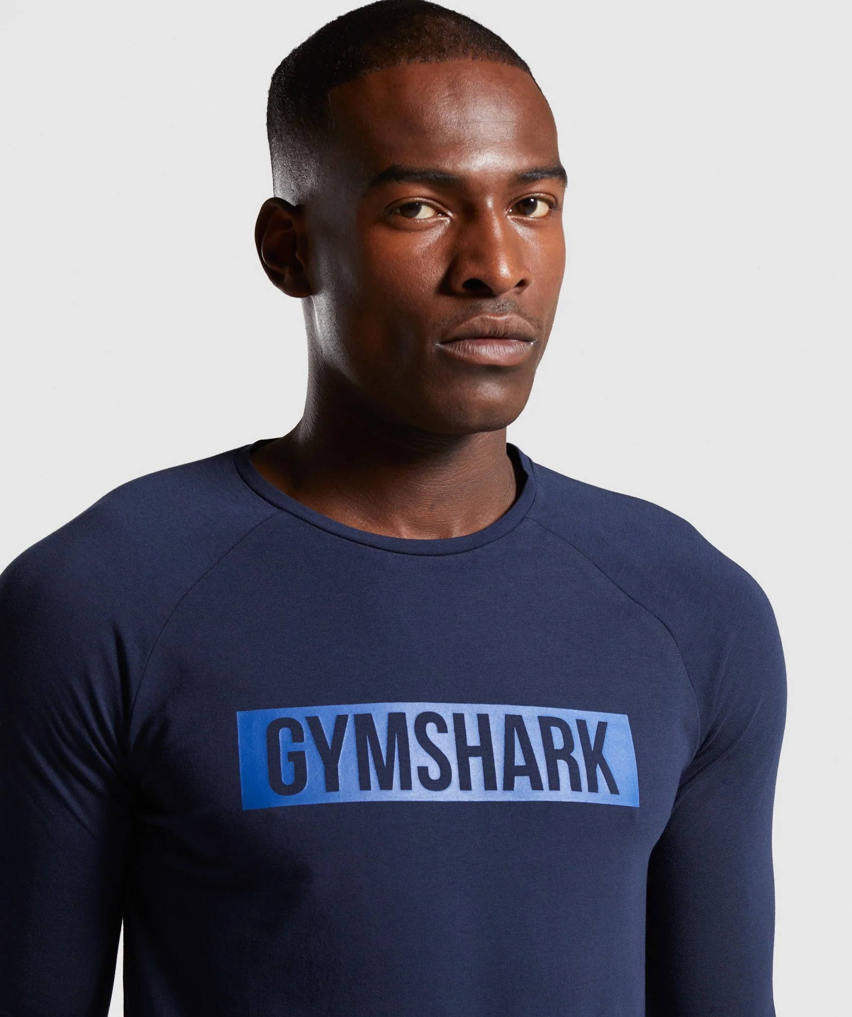 Gymshark Block Long Sleeve T-Shirt - Dark Blue