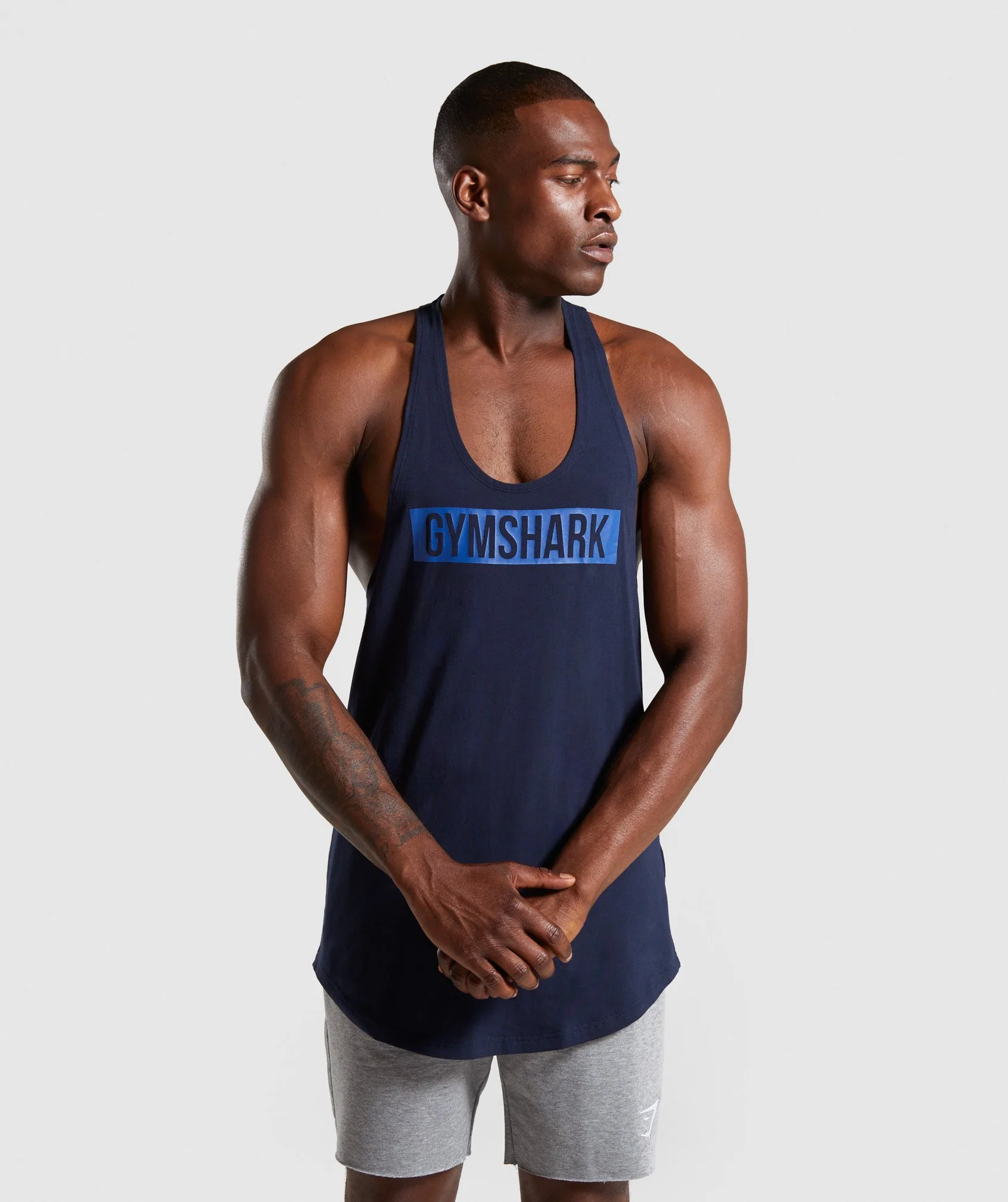 Gymshark Block Stringer - Dark Blue