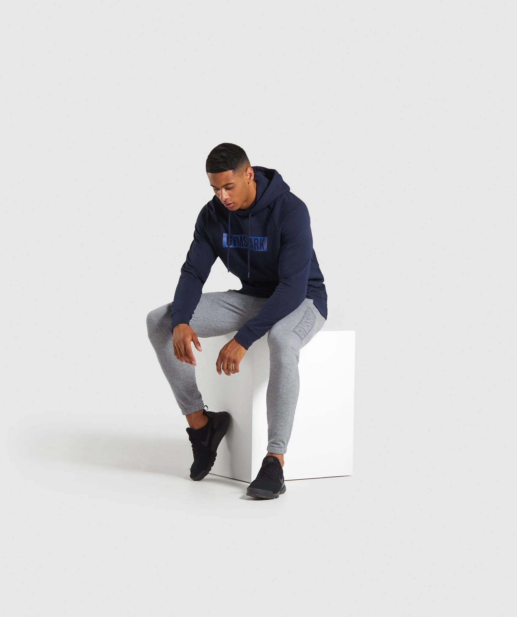Gymshark Block Hoodie - Dark Blue