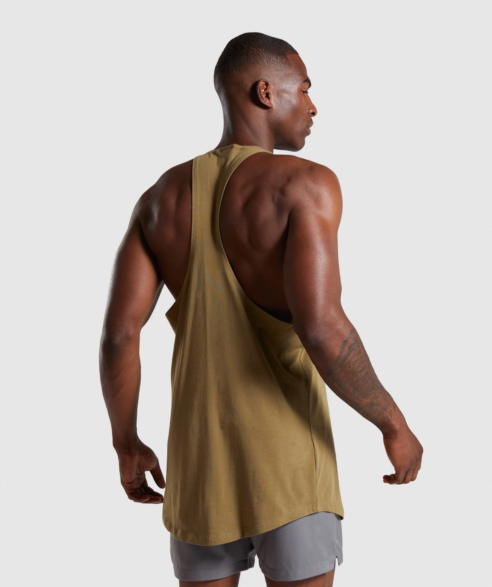 Gymshark Block Stringer - Khaki