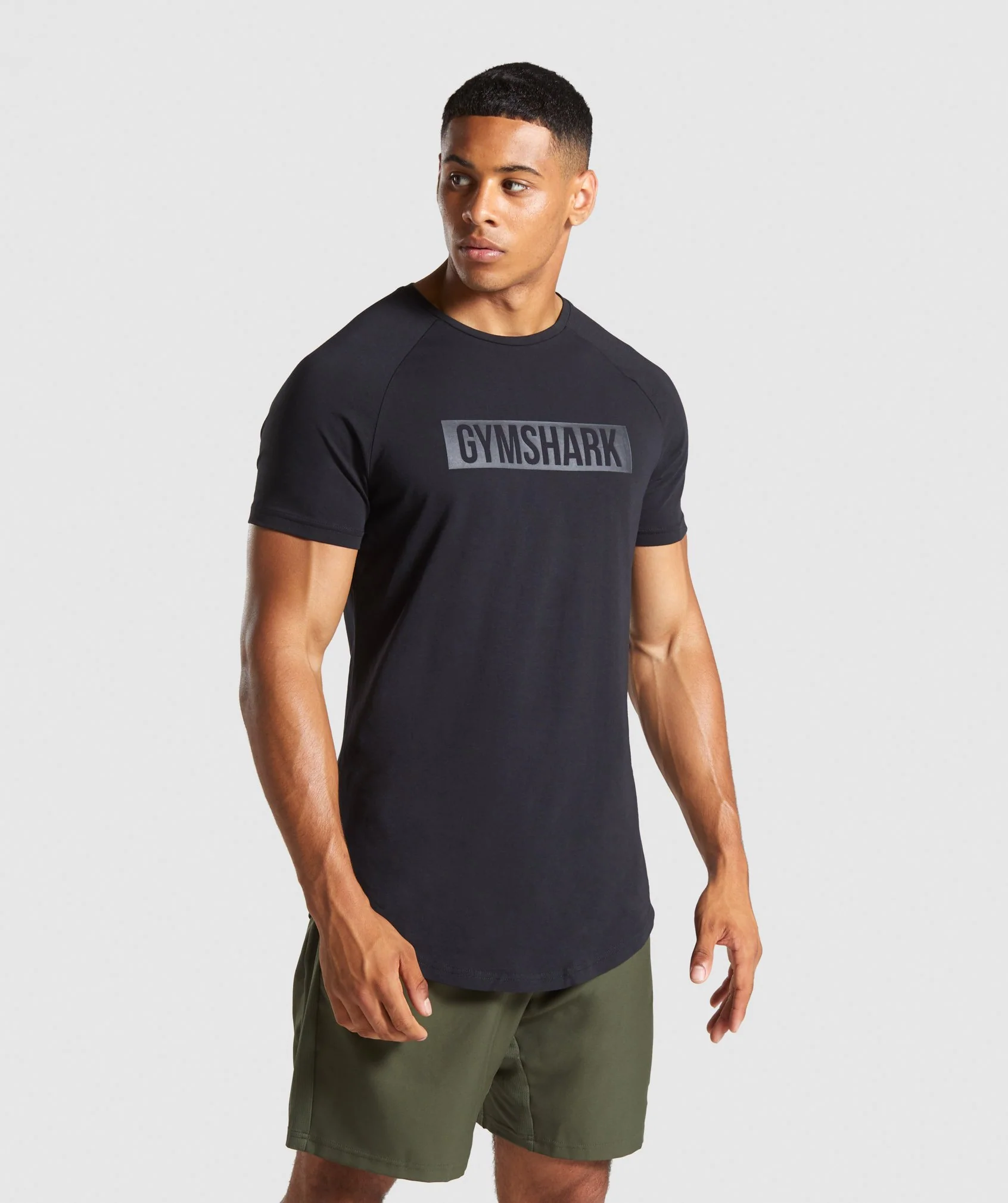 Gymshark Block T-Shirt - Black/Black