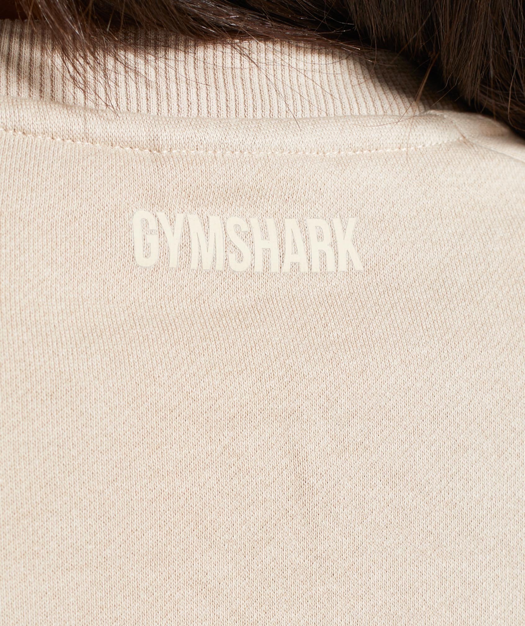 Gymshark 24/7 Cropped Sweater - Sand