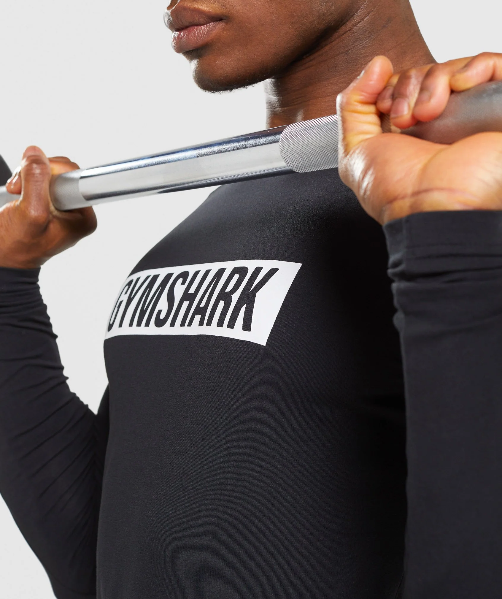 Gymshark Block Long Sleeve T-Shirt - Black