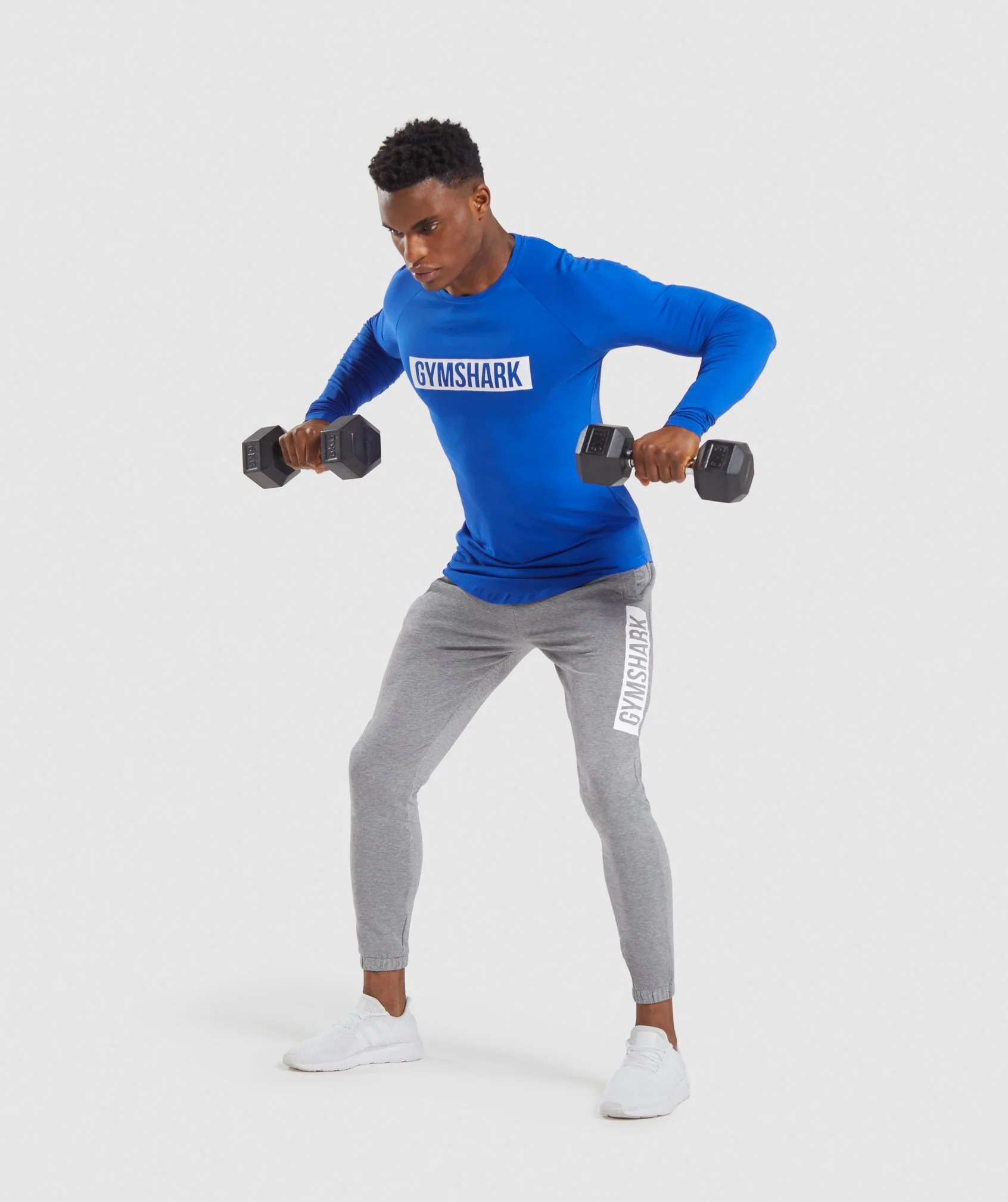 Gymshark Block Long Sleeve T-Shirt - Blue