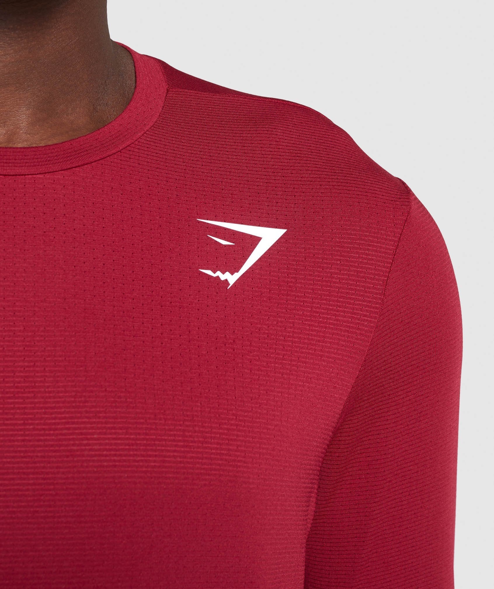 Gymshark Arrival Long Sleeve T-Shirt - Claret