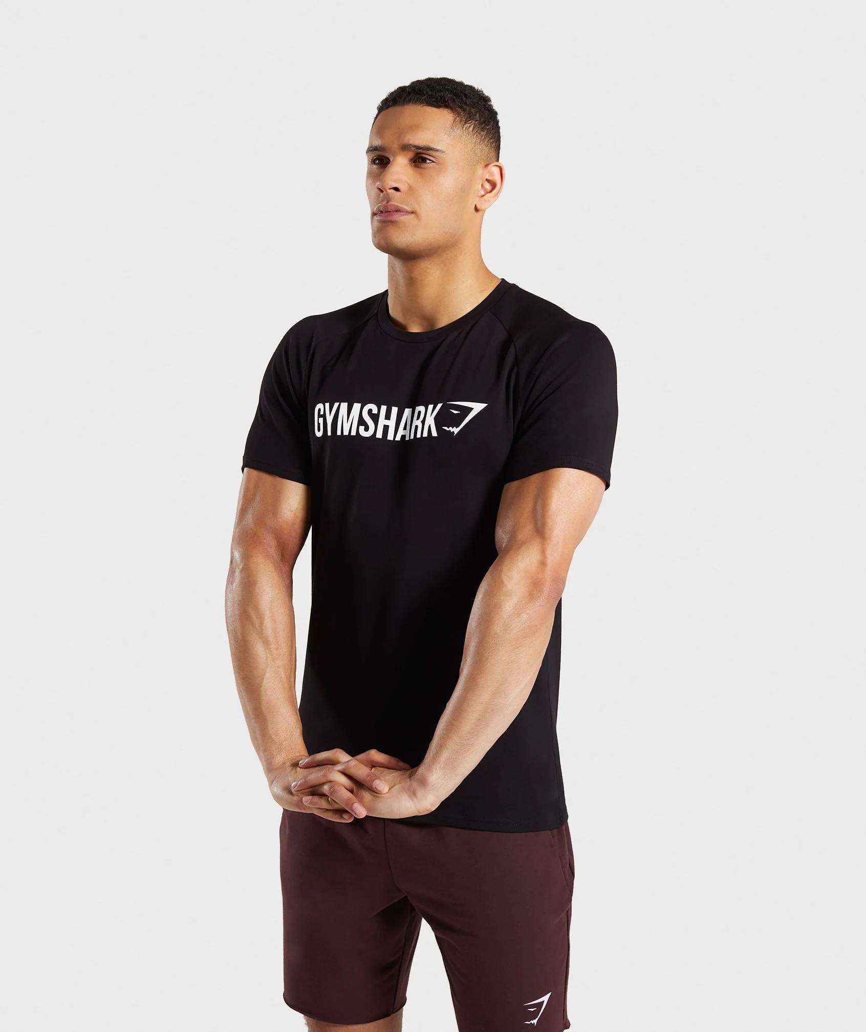 Gymshark Apollo T-Shirt - Black/White