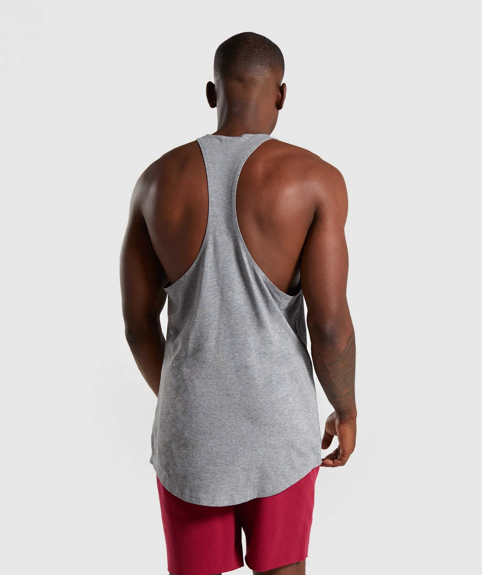 Gymshark Block Stringer - Grey Marl