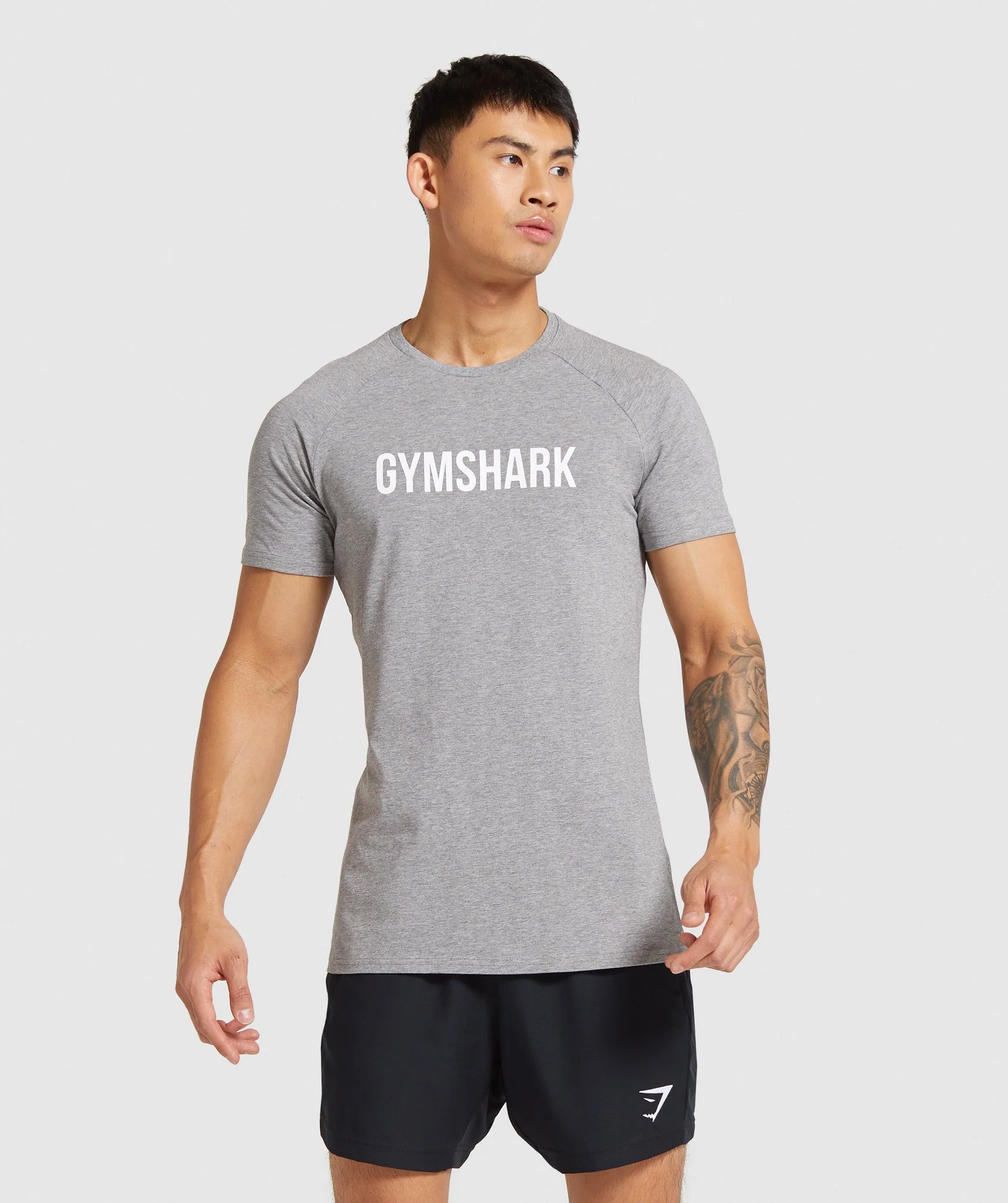 Gymshark Apollo T-Shirt - Light Grey Marl