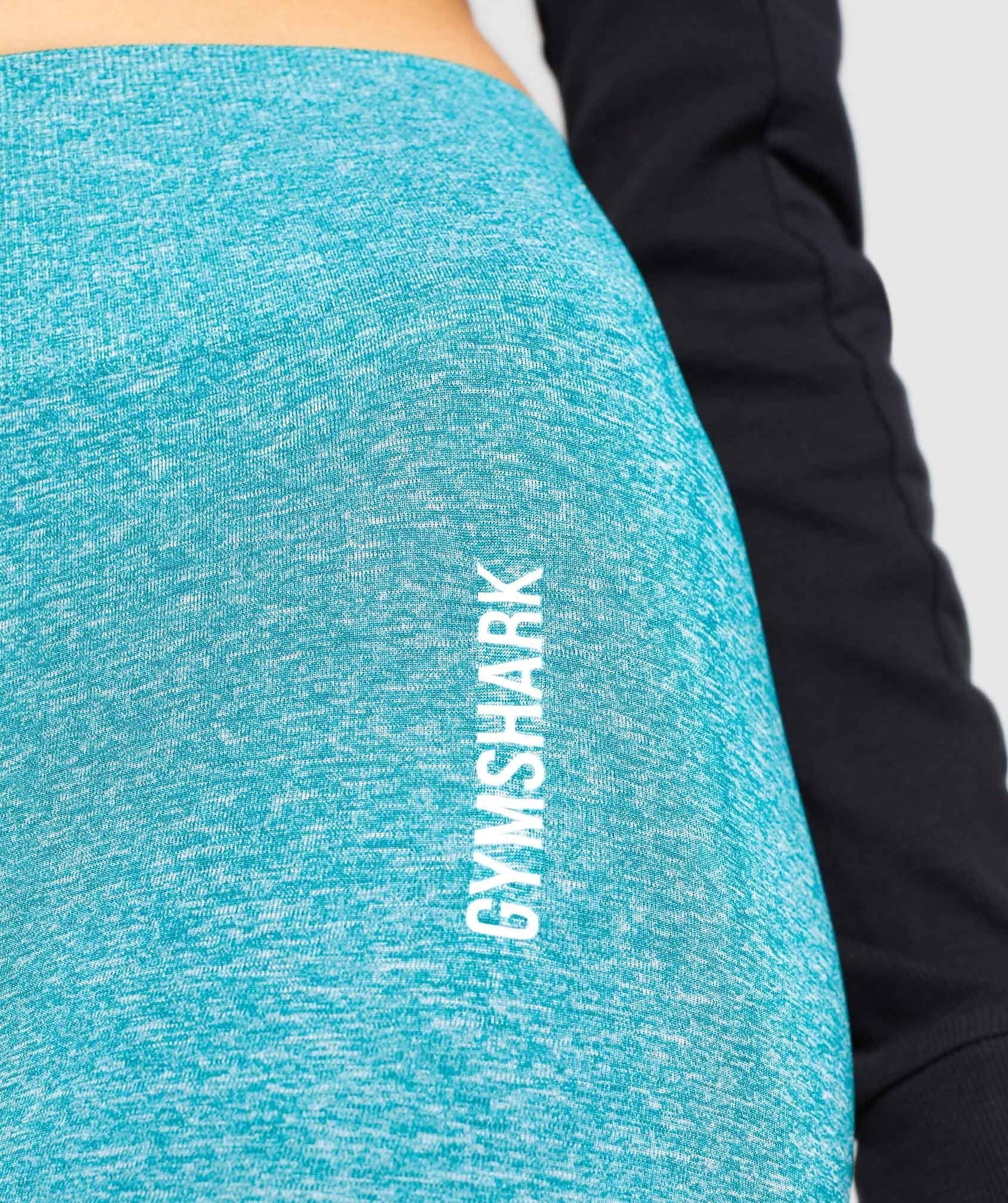 Gymshark Adapt Marl Seamless Leggings - Emerald Green