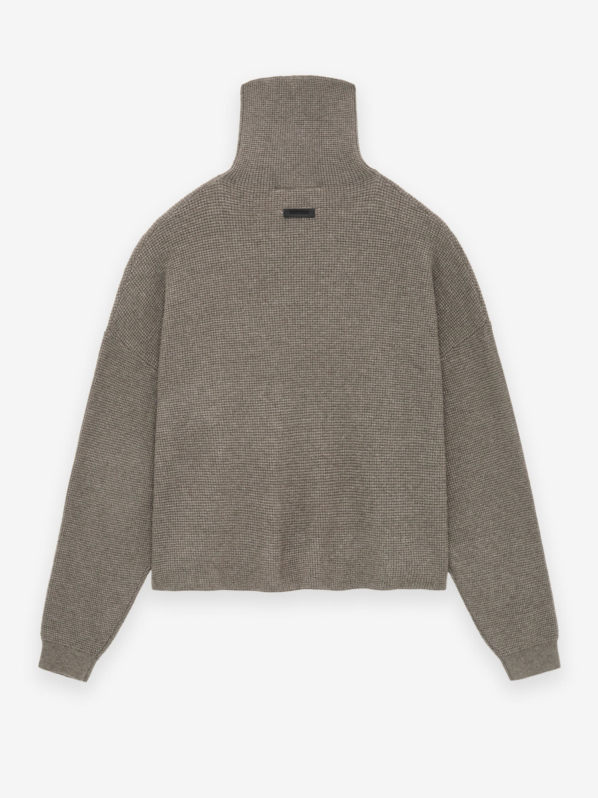 Womens Waffle Turtleneck