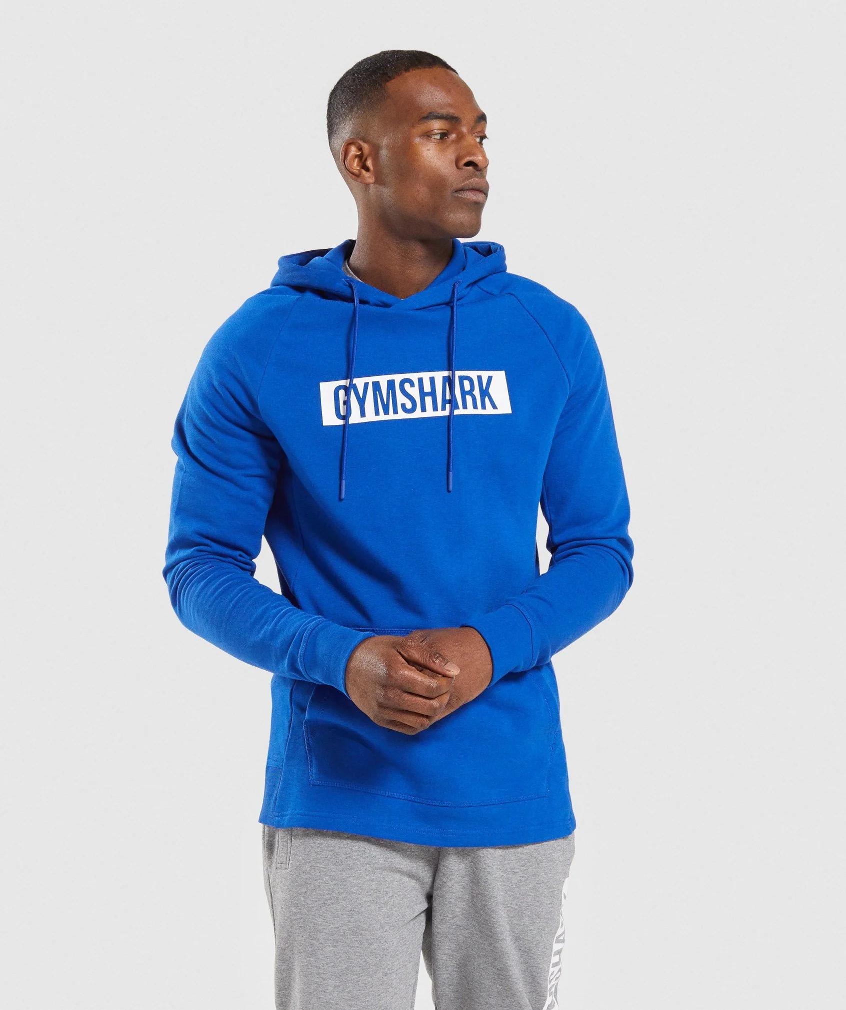 Gymshark Block Hoodie - Blue/White