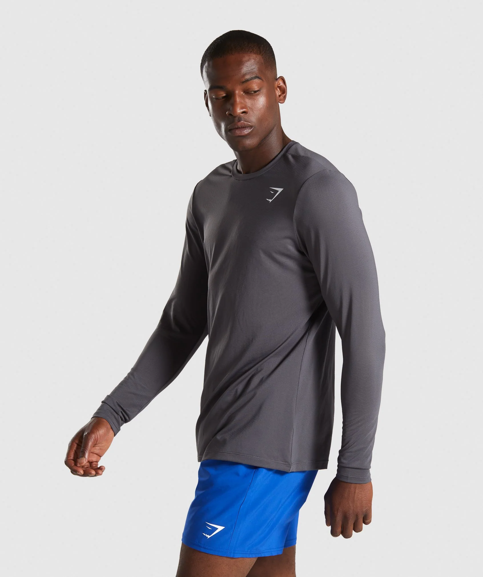 Gymshark Arrival Long Sleeve T-Shirt - Charcoal