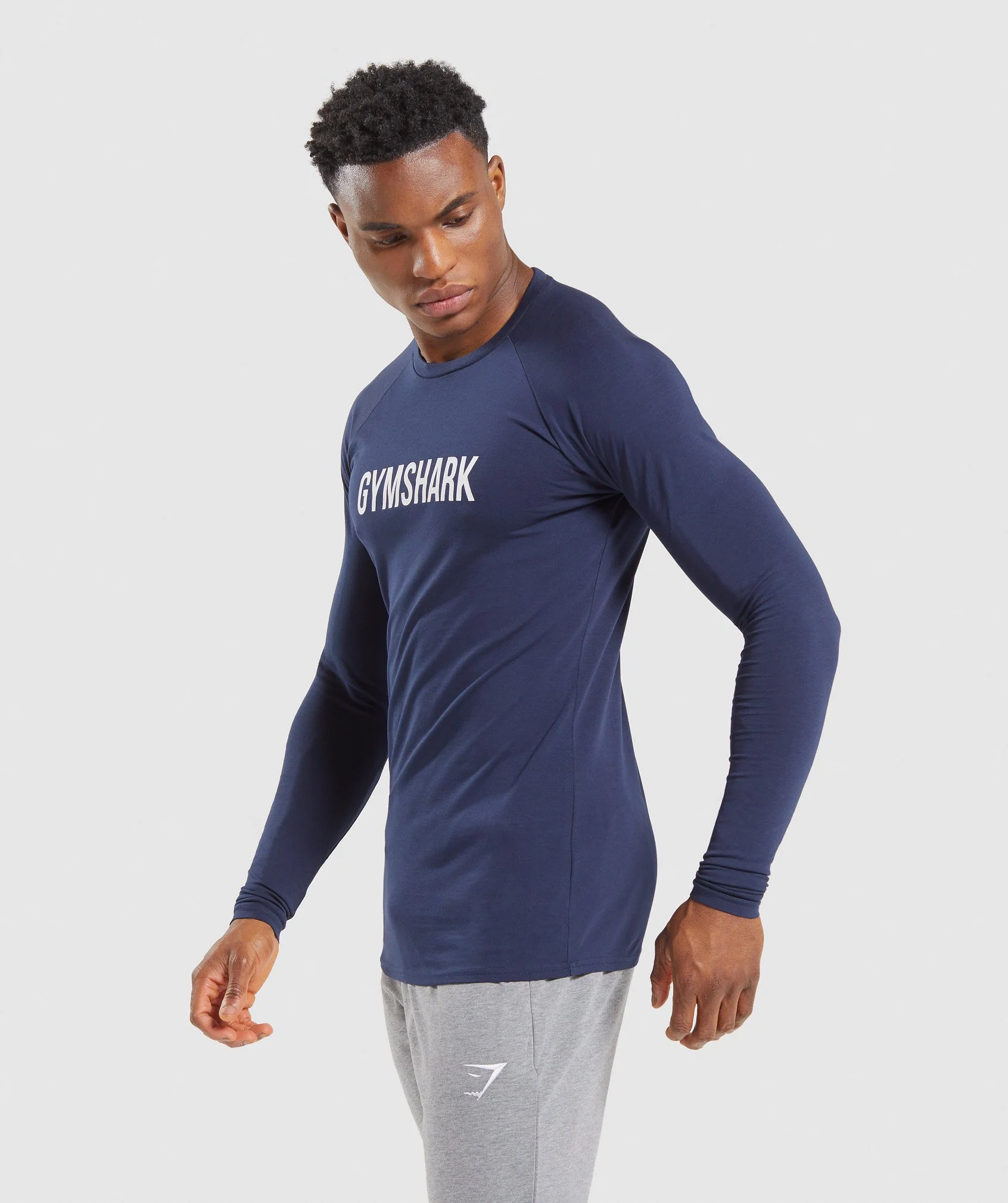 Gymshark Apollo Long Sleeve T-Shirt - Dark Blue