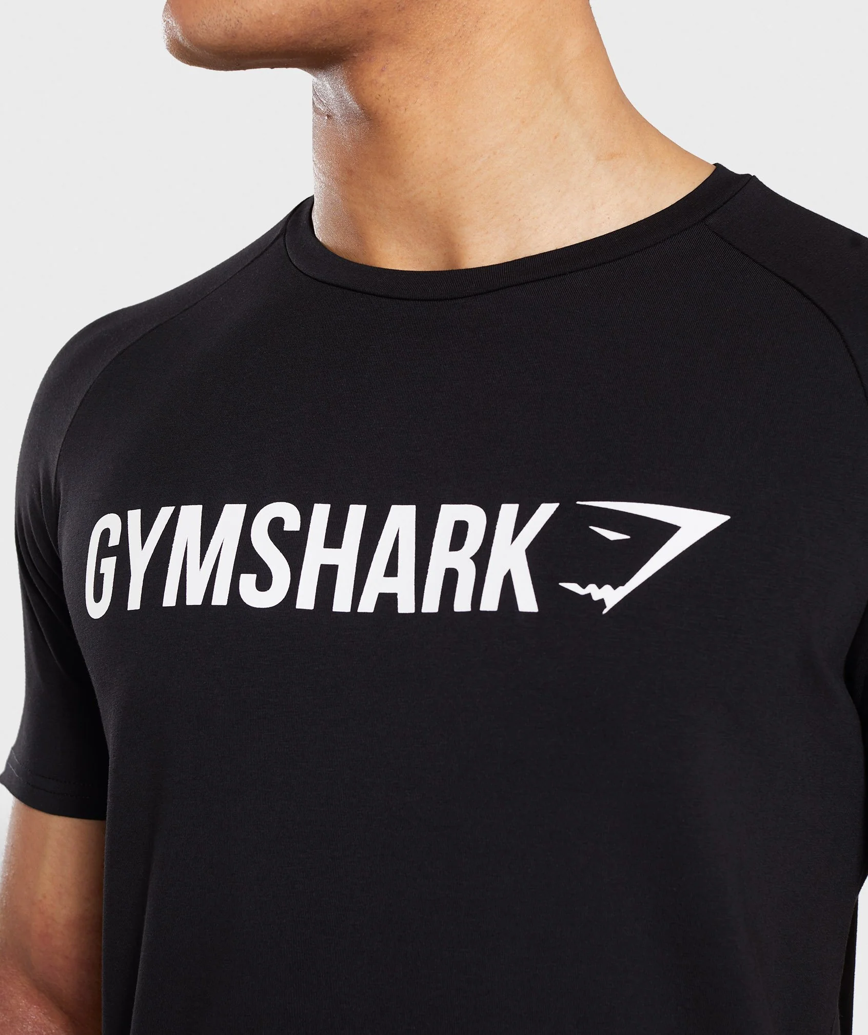Gymshark Apollo T-Shirt - Black/White
