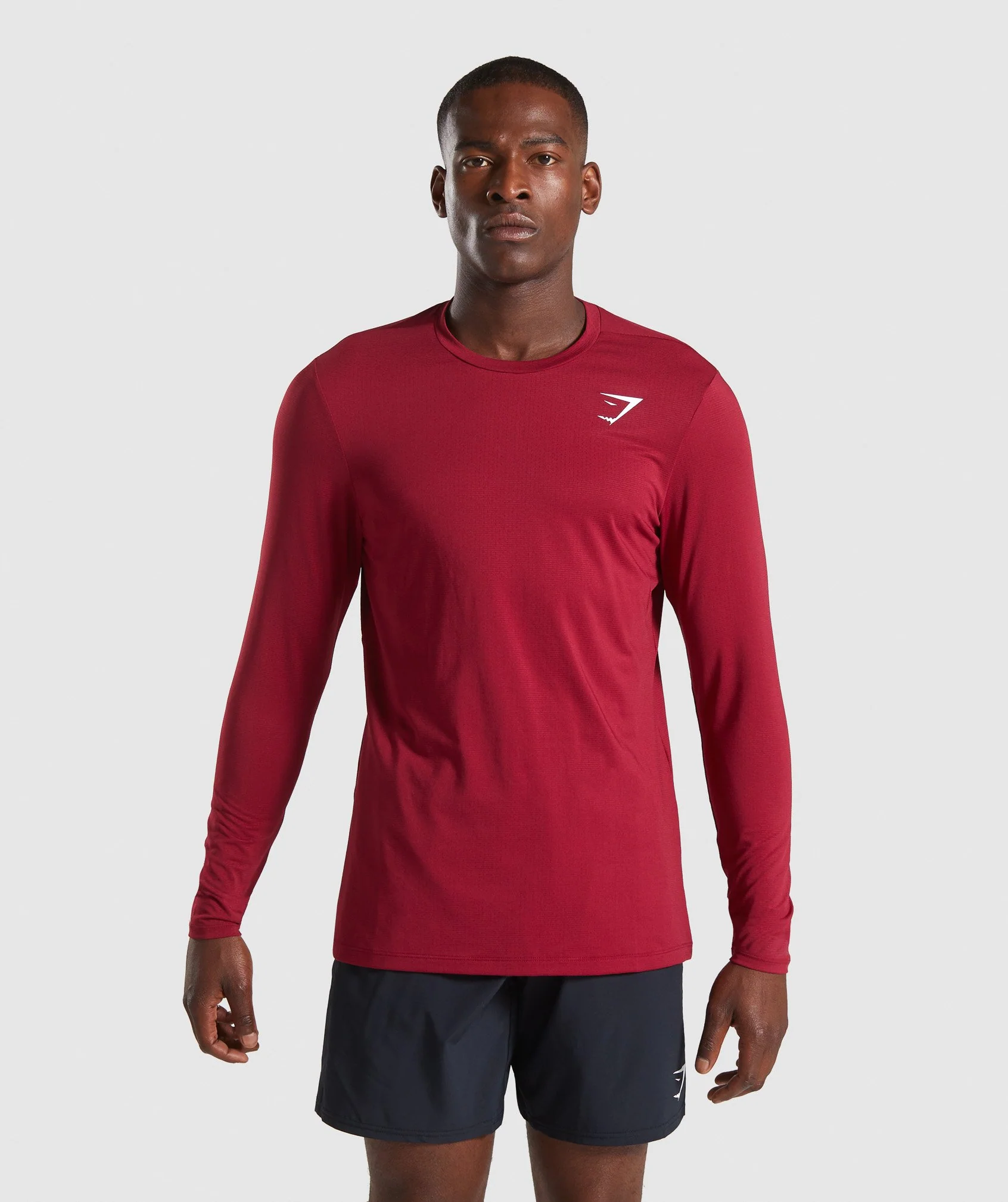 Gymshark Arrival Long Sleeve T-Shirt - Claret