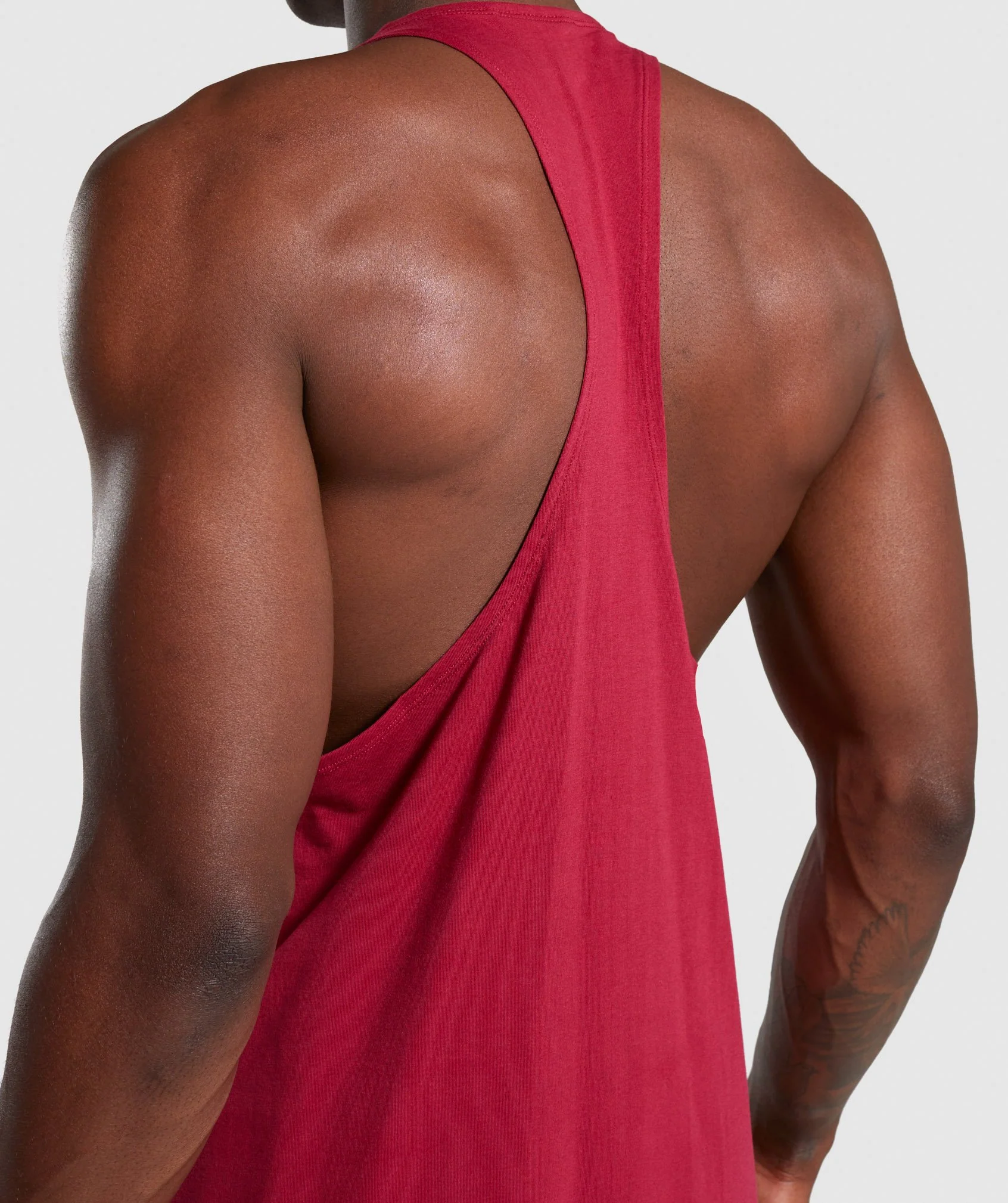 Gymshark Block Stringer - Claret