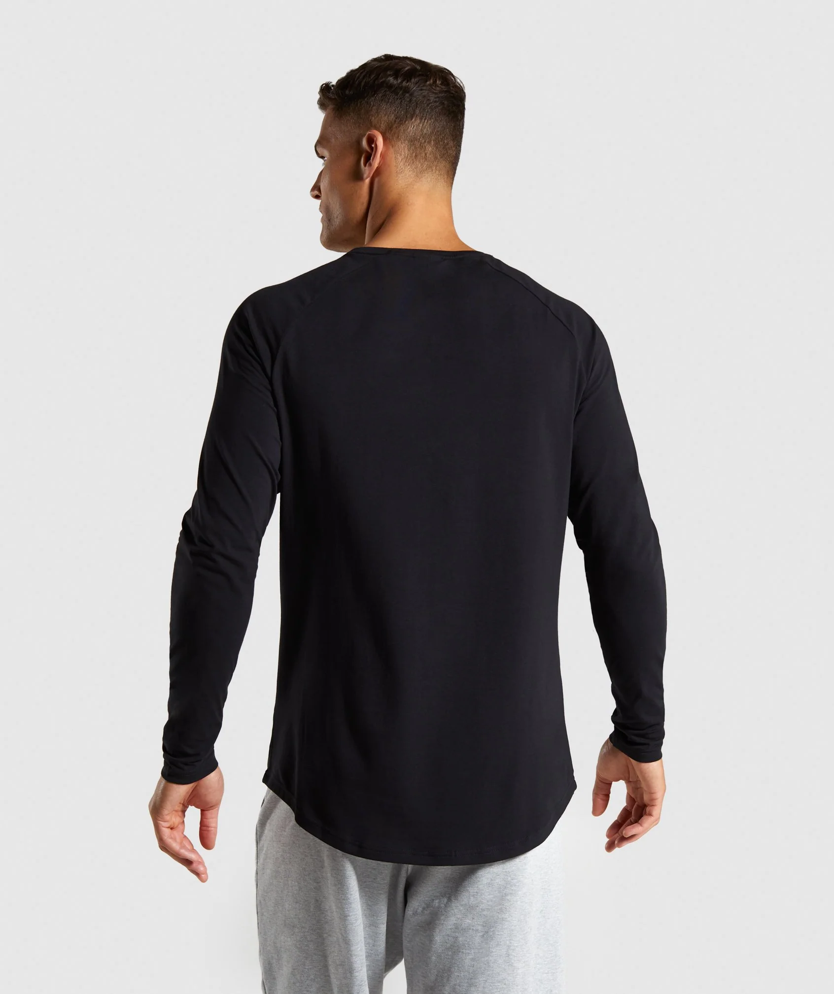 Gymshark Block Long Sleeve T-Shirt - Black/White